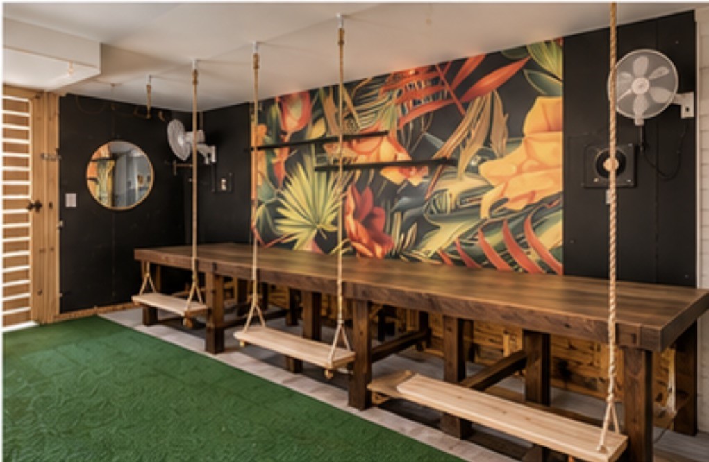 Bonus recreation area in garage, in addition to single parking space and alley access.