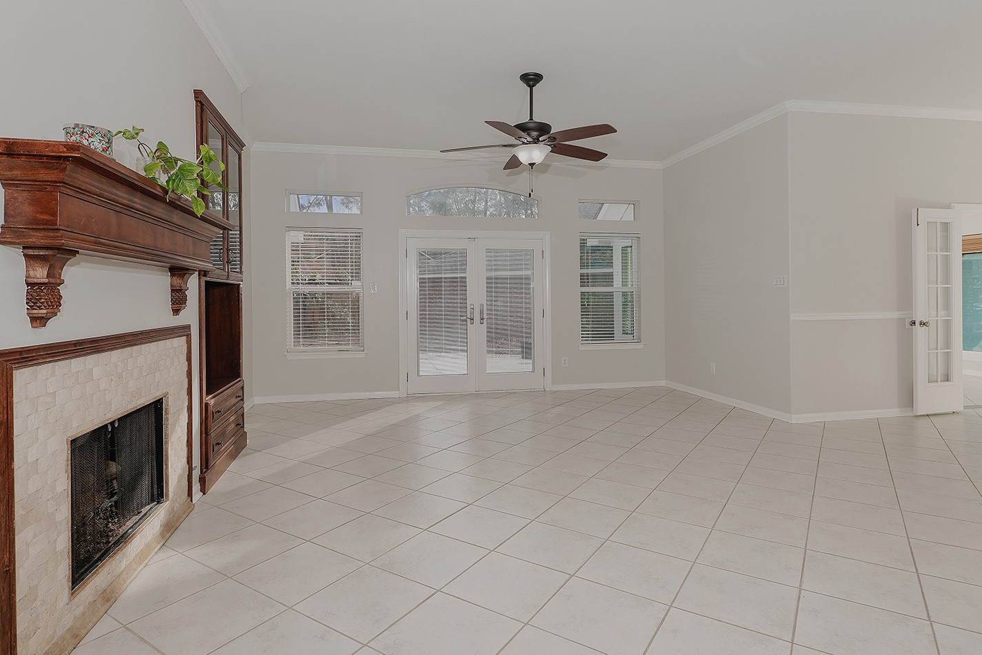 The neutral color palette offers a versatile backdrop for any decor style.
