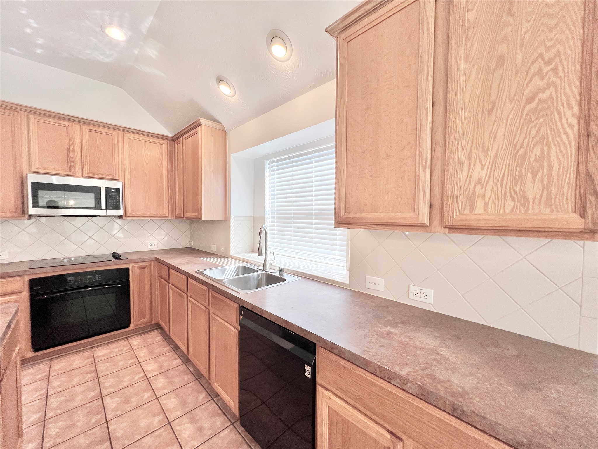 Kitchen counter extends out so you can have your window plants under care