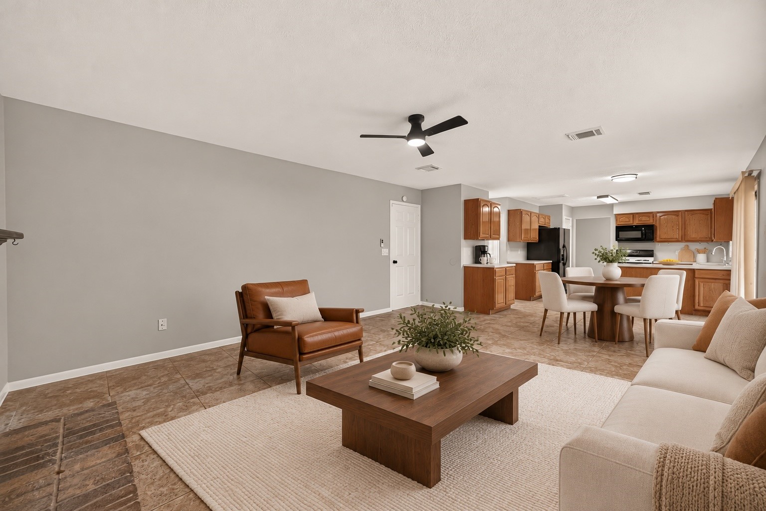 Family Room - Room is virtually staged