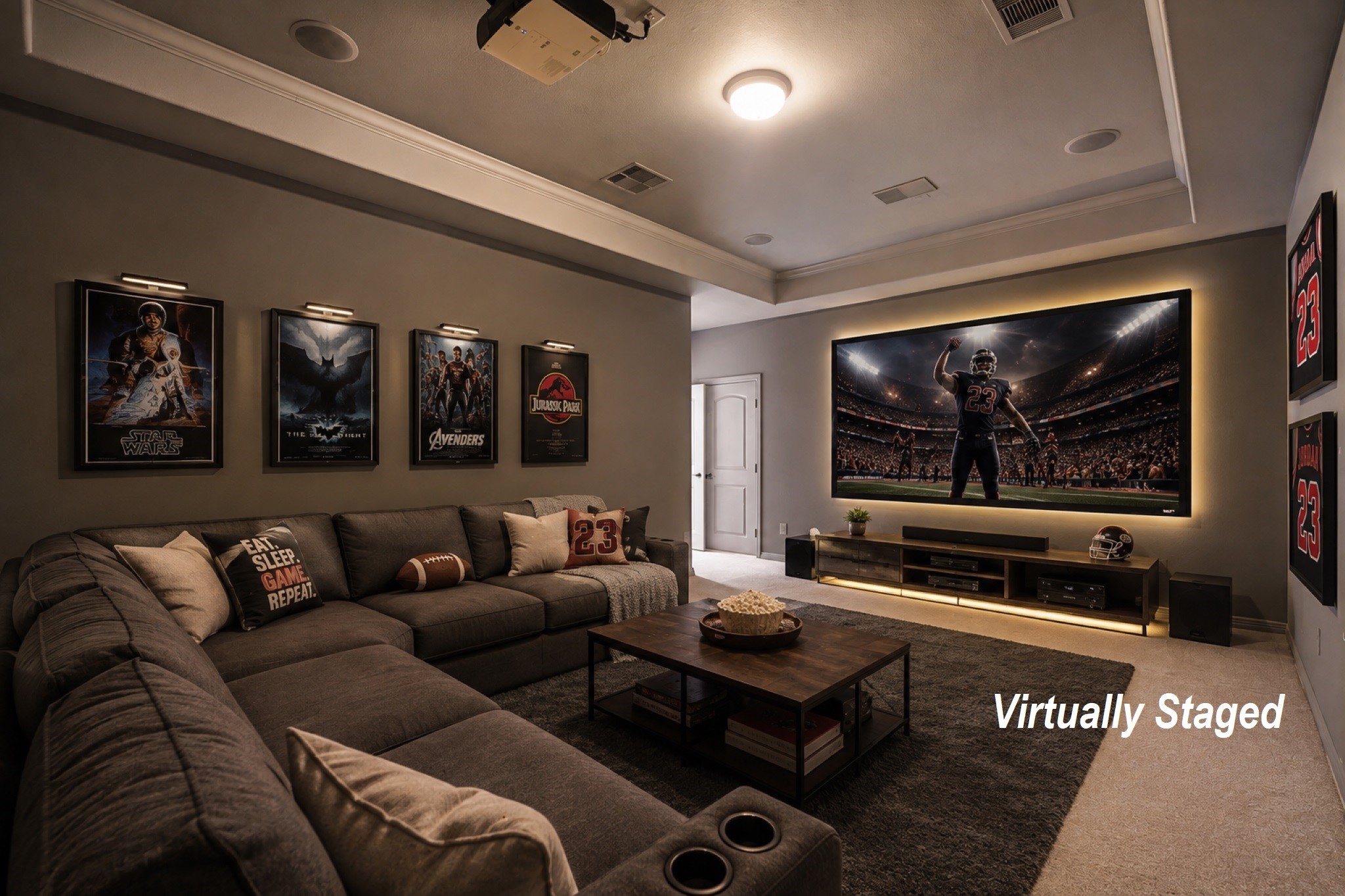 *Virtually Staged* SECOND Flr-Media Room