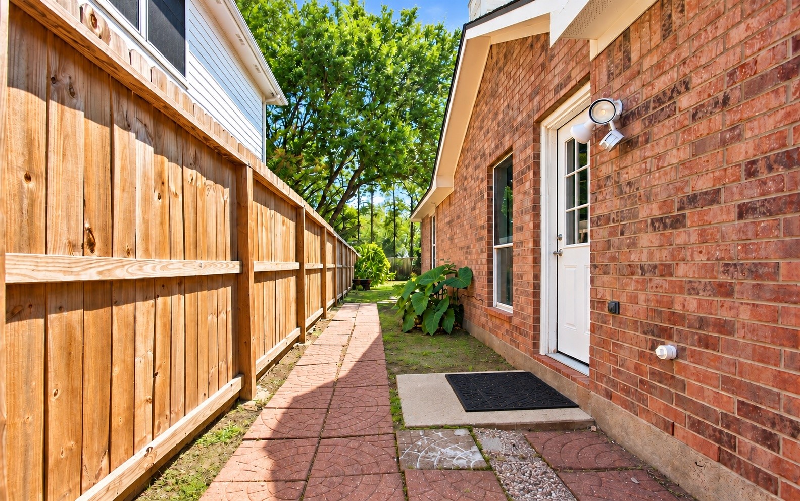 The back door leading into the backyard!