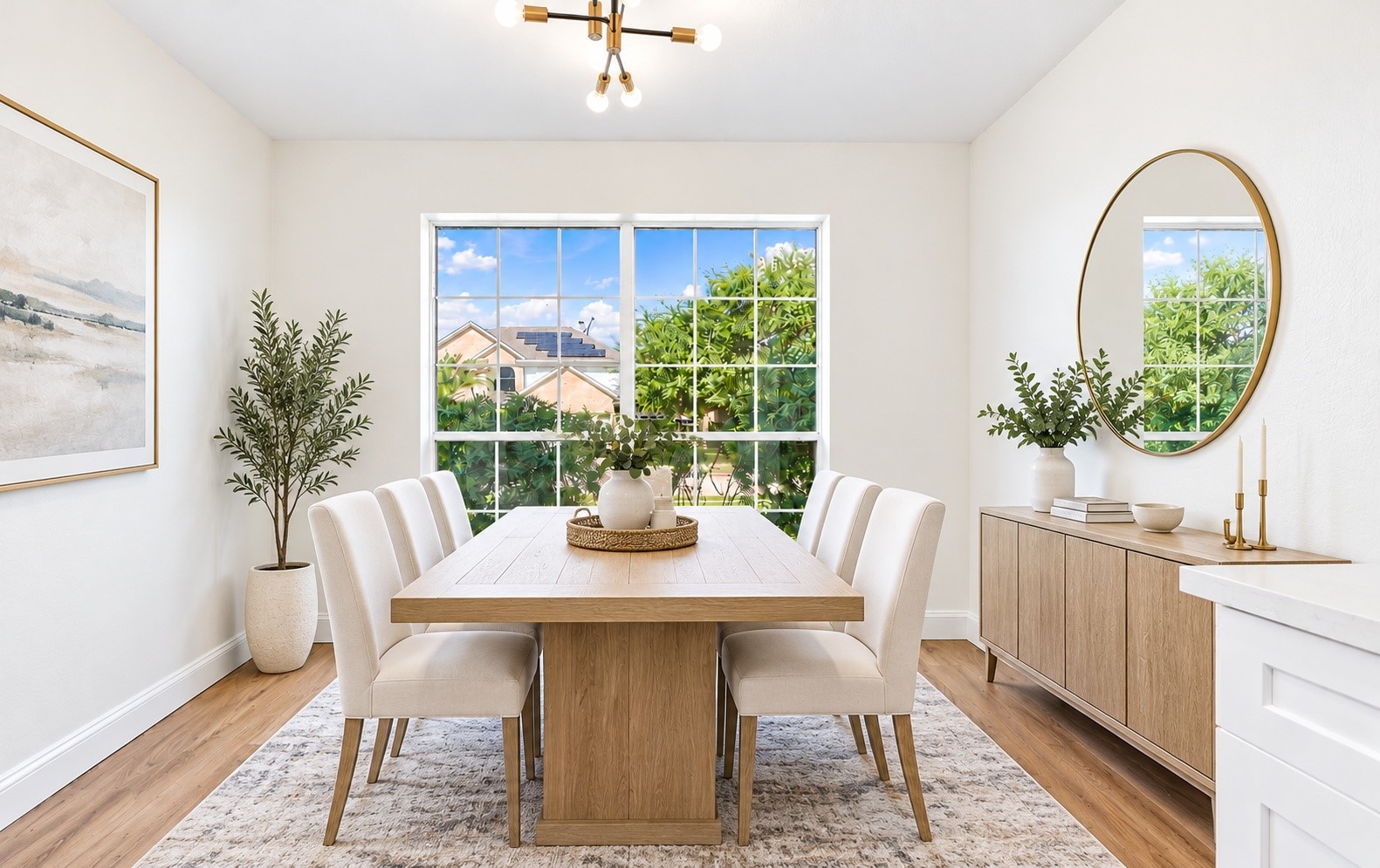 The dining room!
*This photo has been virtually staged*