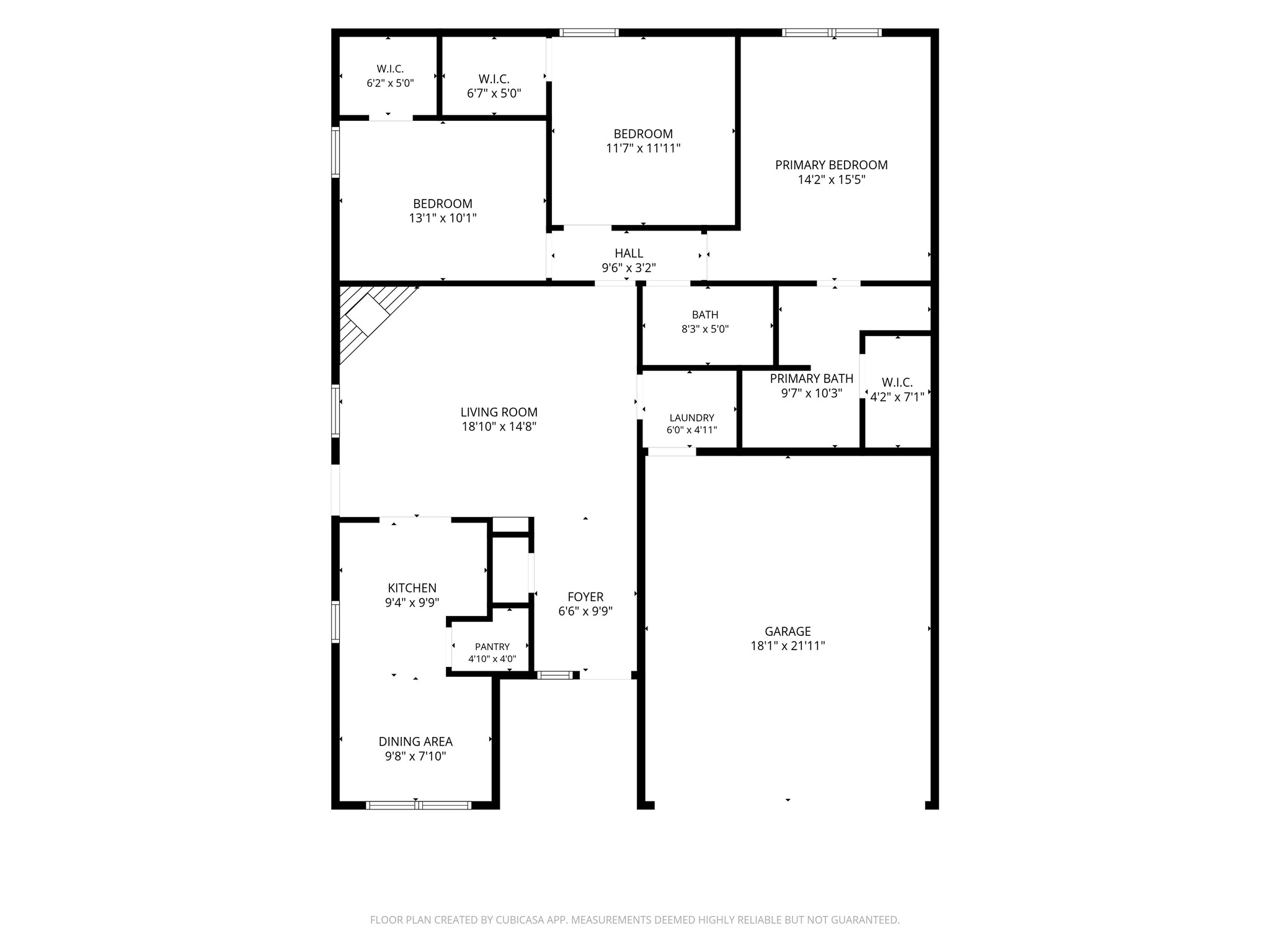 Floor plan of the home!