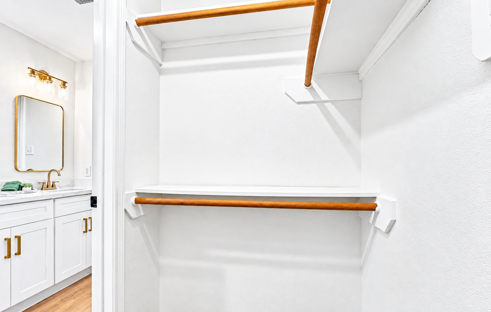 The primary walk in closet!