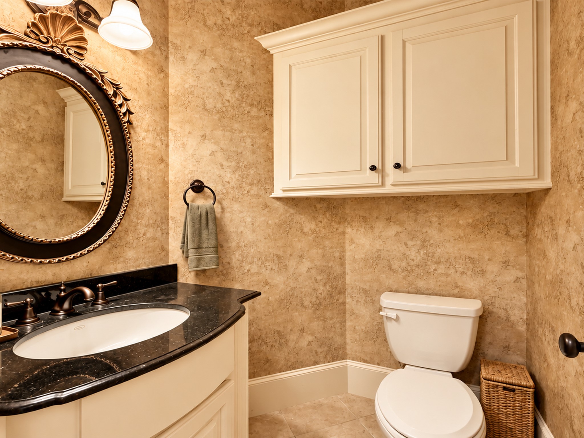 Handy powder bathroom downstairs