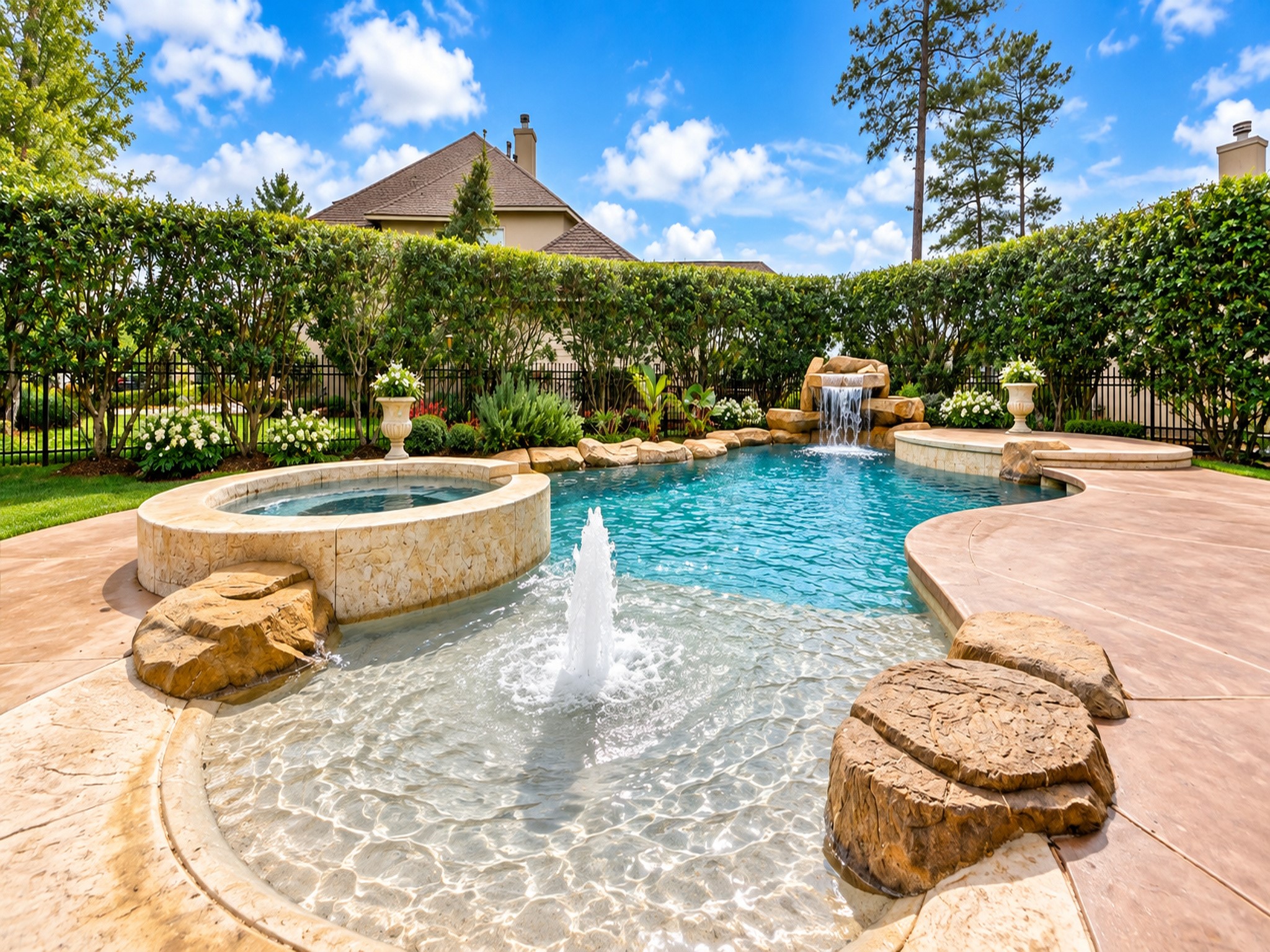 Featuring a Hot Tub and Sun Shelf too.