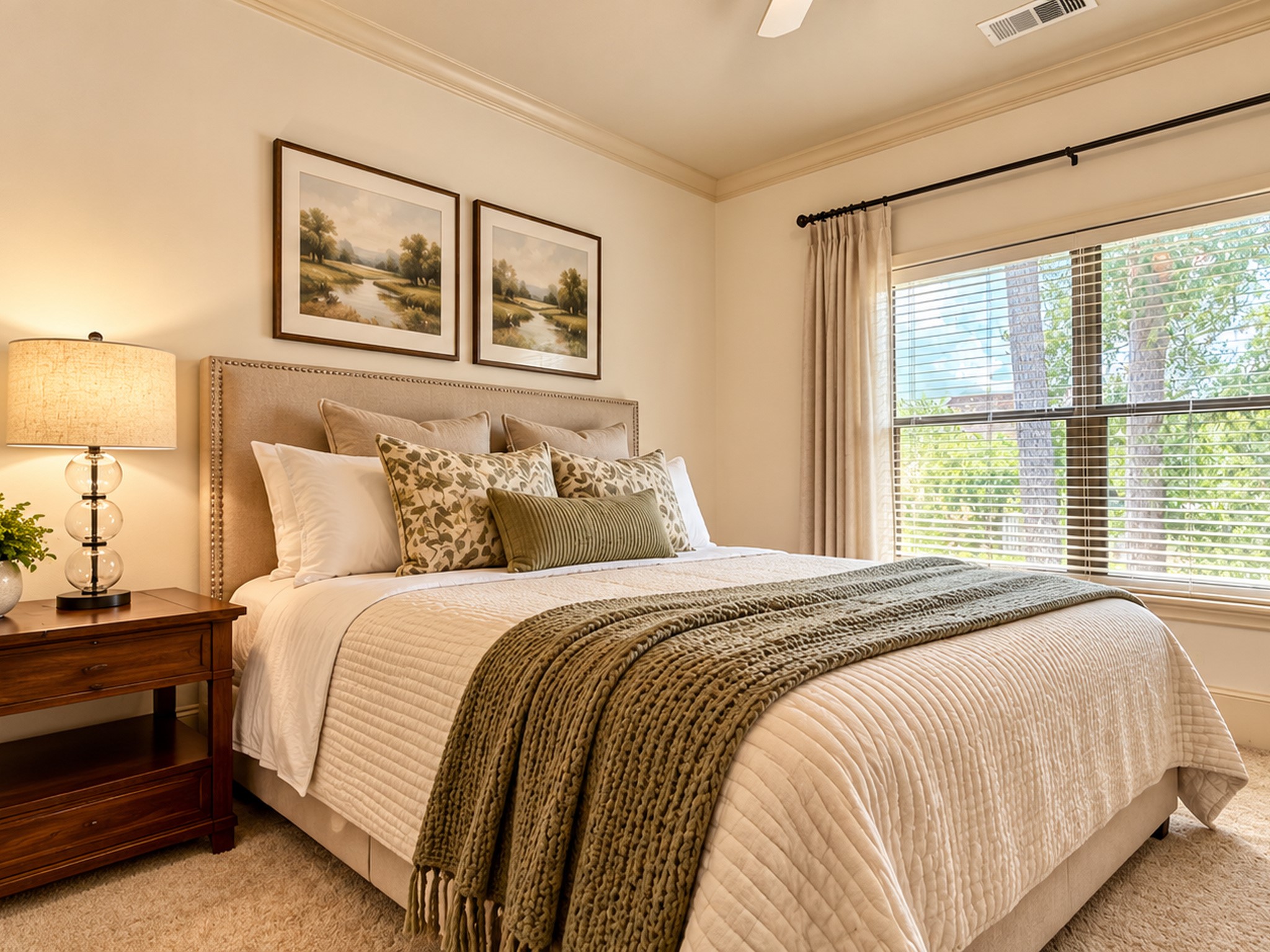 This upstairs Bedroom has an ensuite bathroom