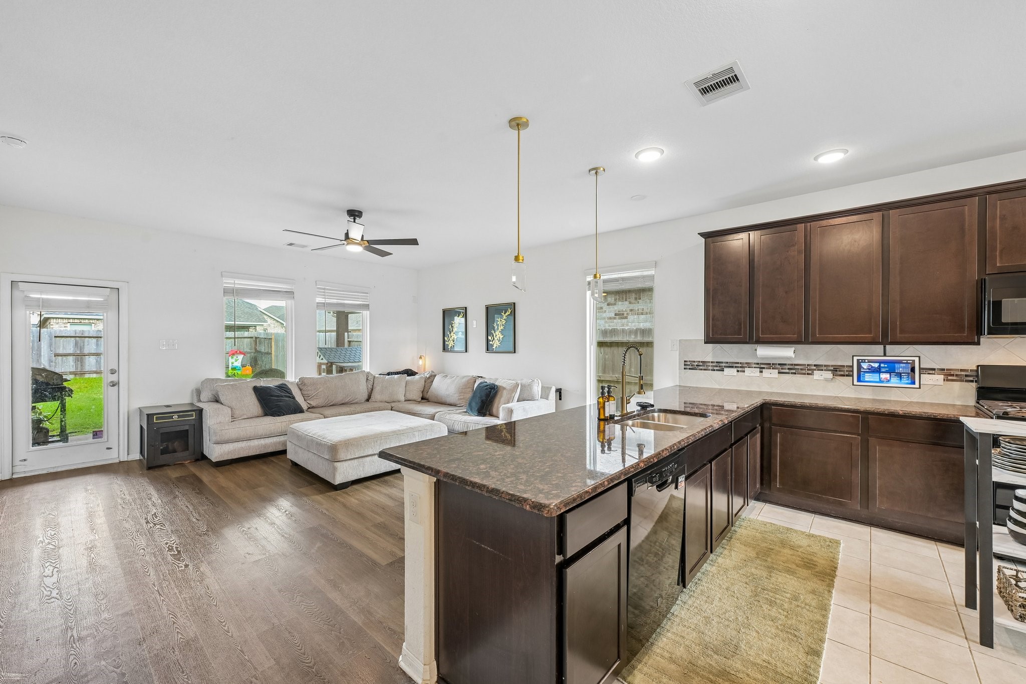 Living/dining room open concept