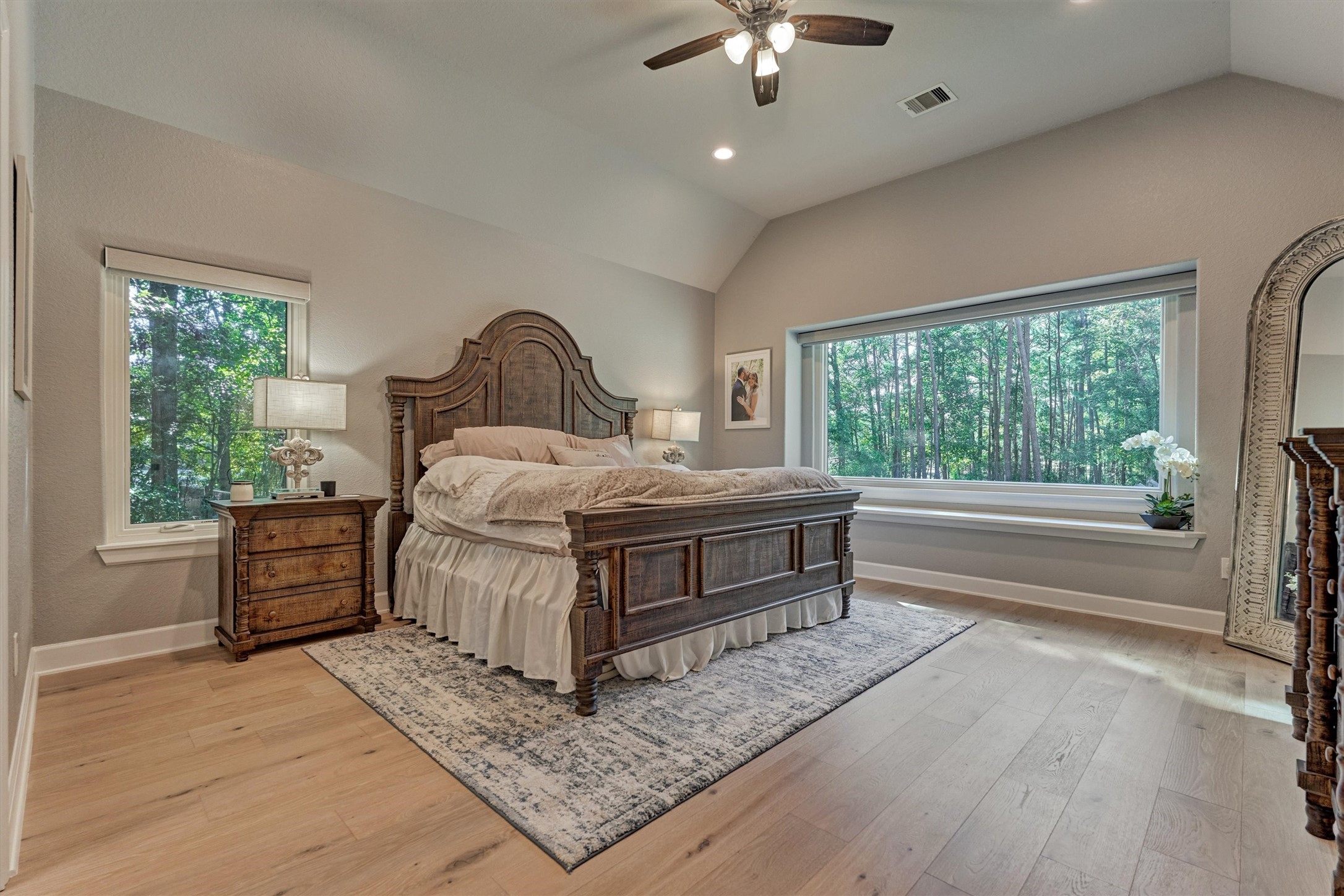 Spacious primary bedroom retreat