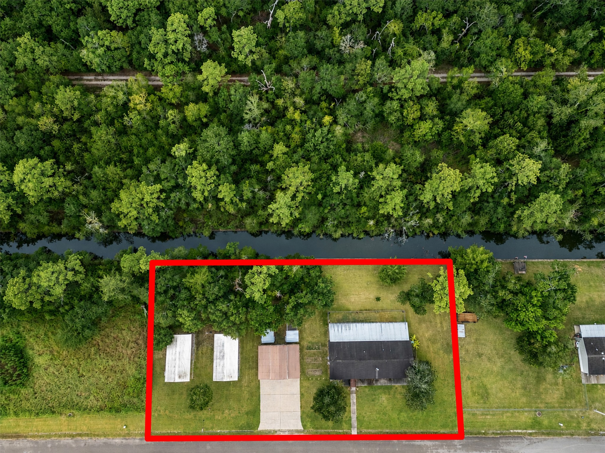 Ariel view- redline is an estimate