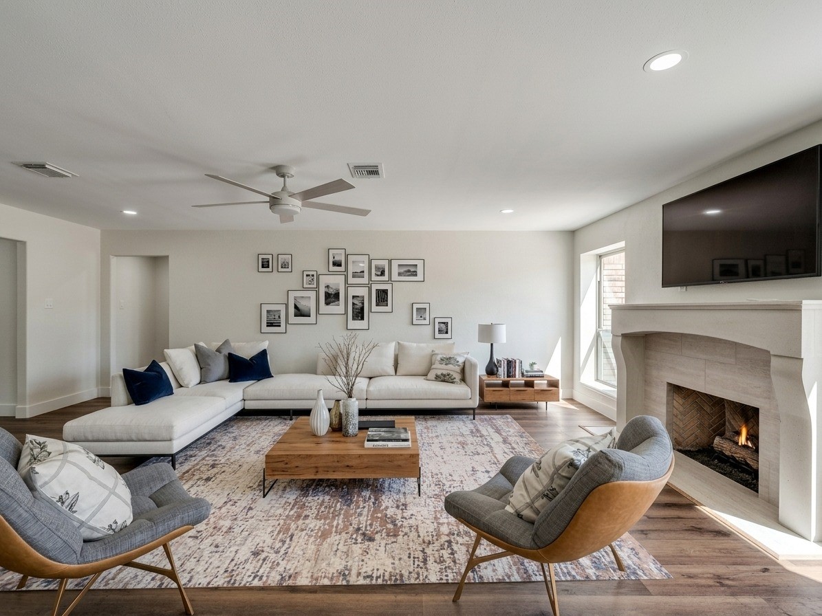 This image has been virtually staged to show potential layout.