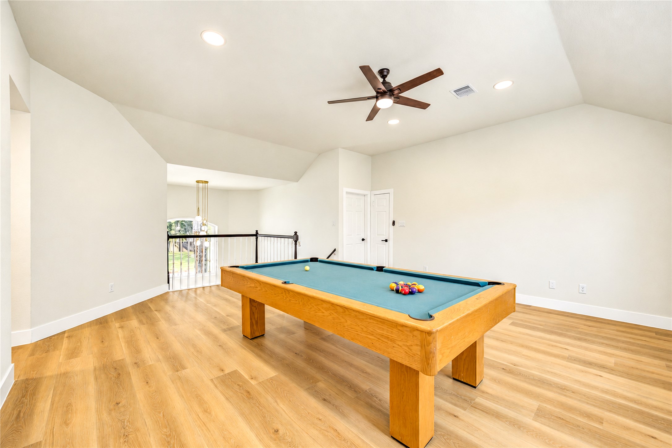 Pool table is included with the home