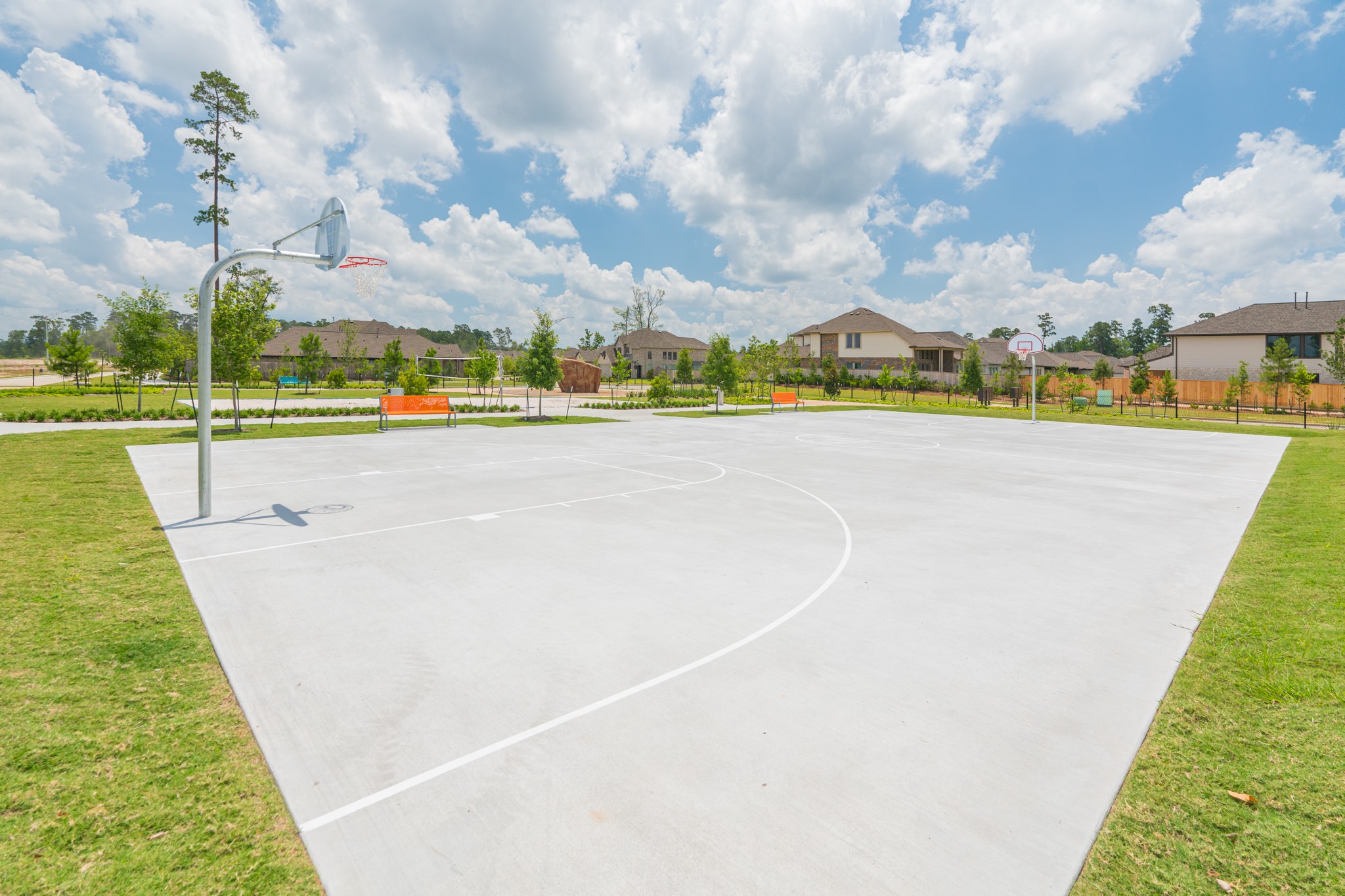 Walking trails throughout the community provide opportunities for recreation, fitness, and connecting with nature.