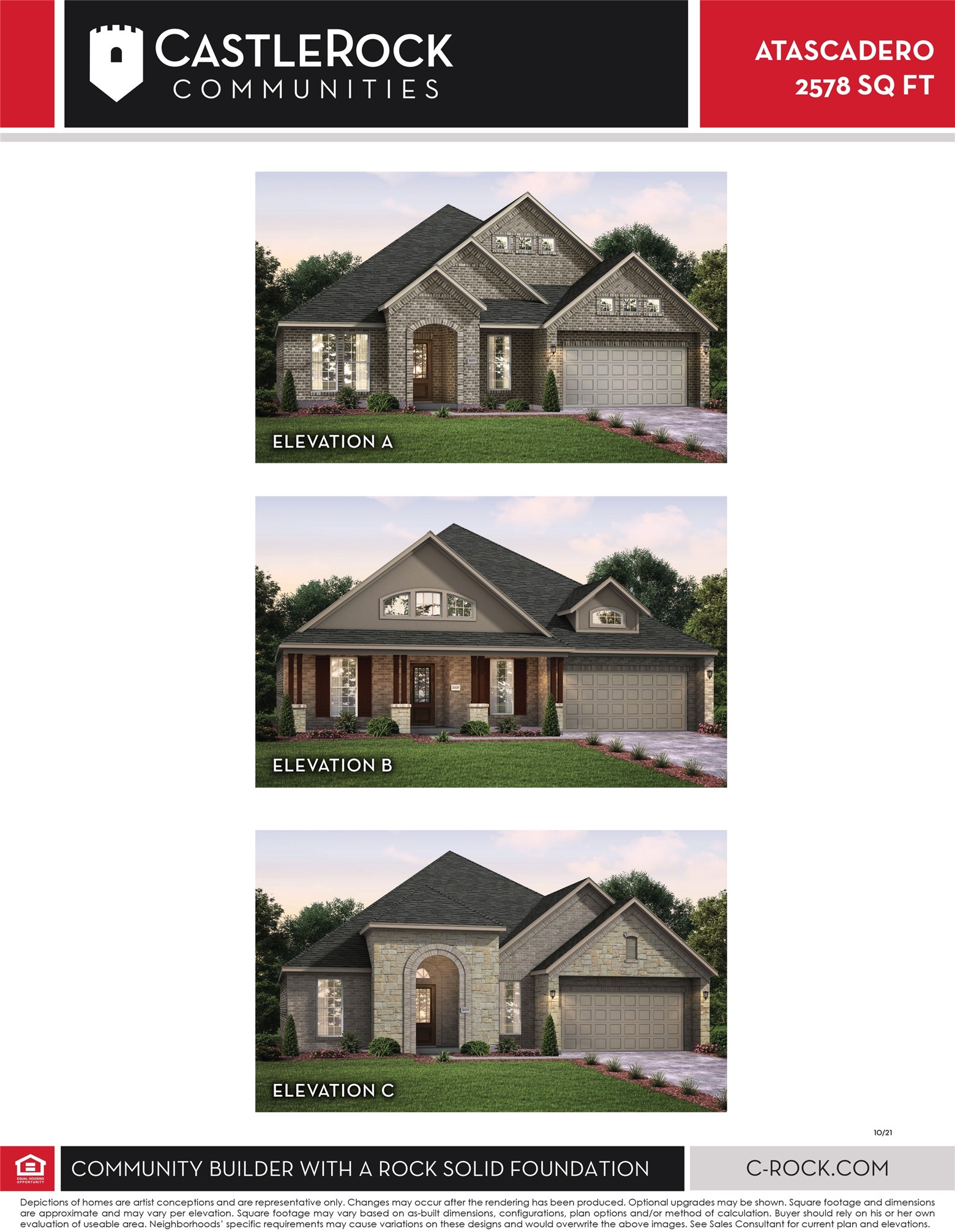 The Atascadero Elevation by CastleRock Communities!