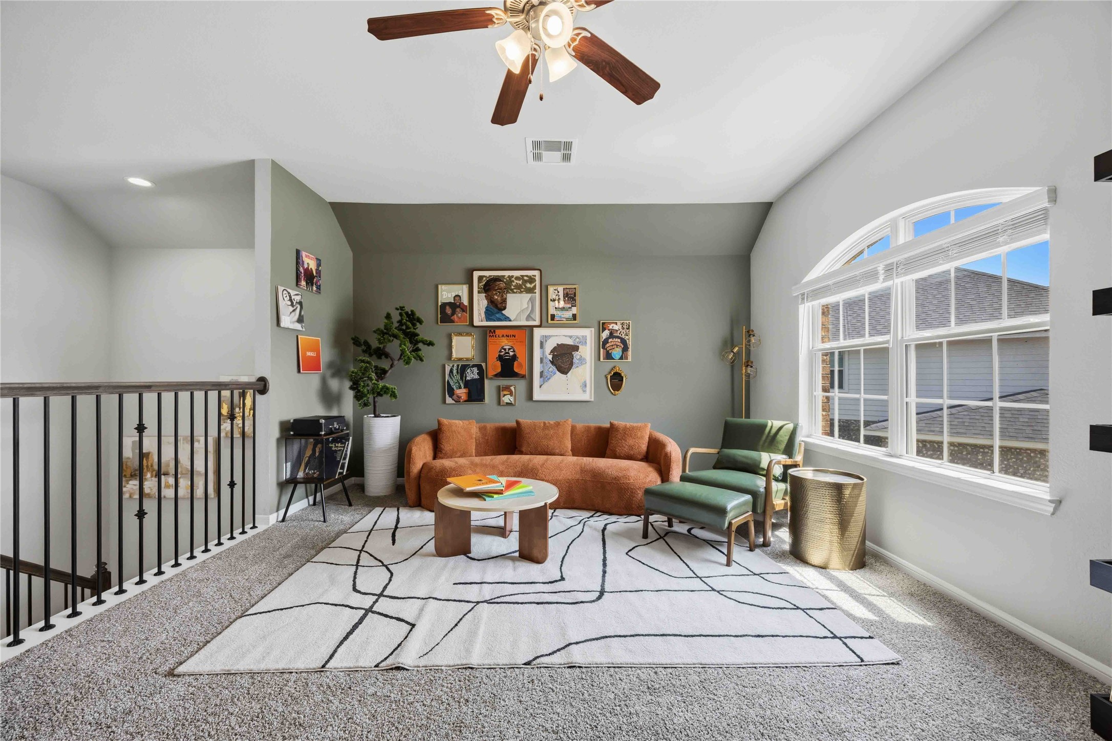 Second floor game room/Loft area for versatile use.