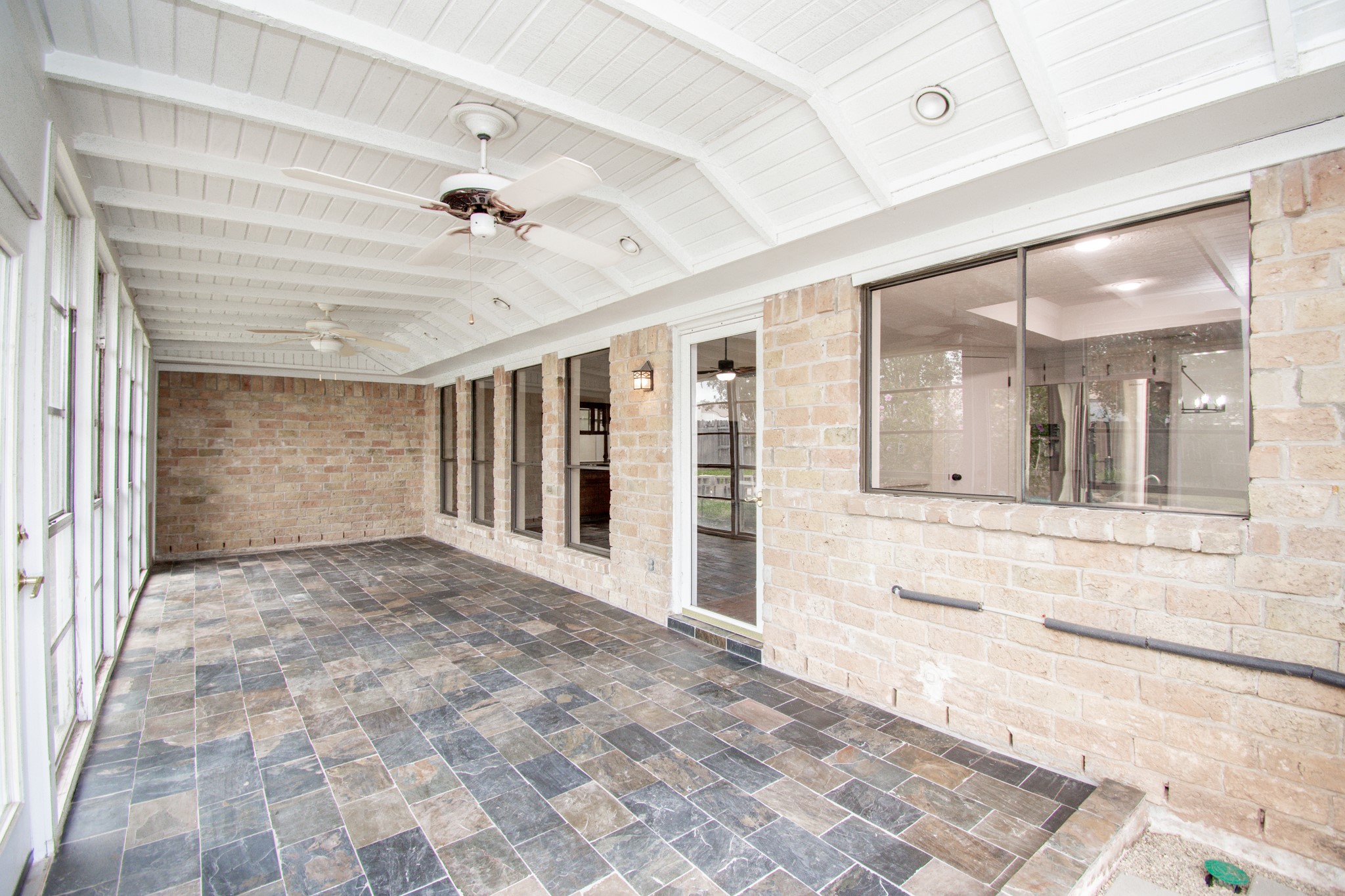 The sunroom is a great extension for friends and family to enjoy!