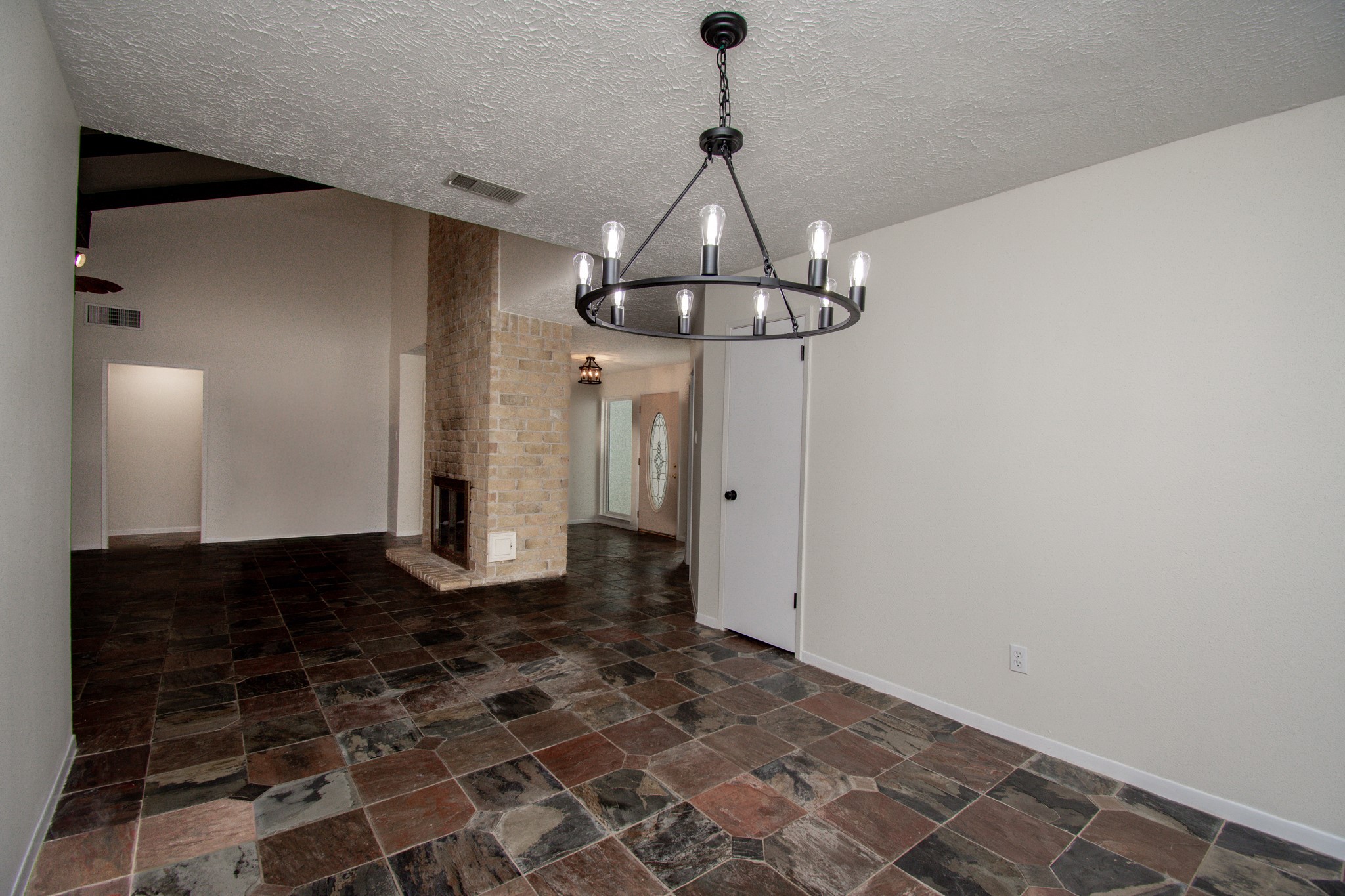 Slate tile floors are easy to maintain and keep clean!