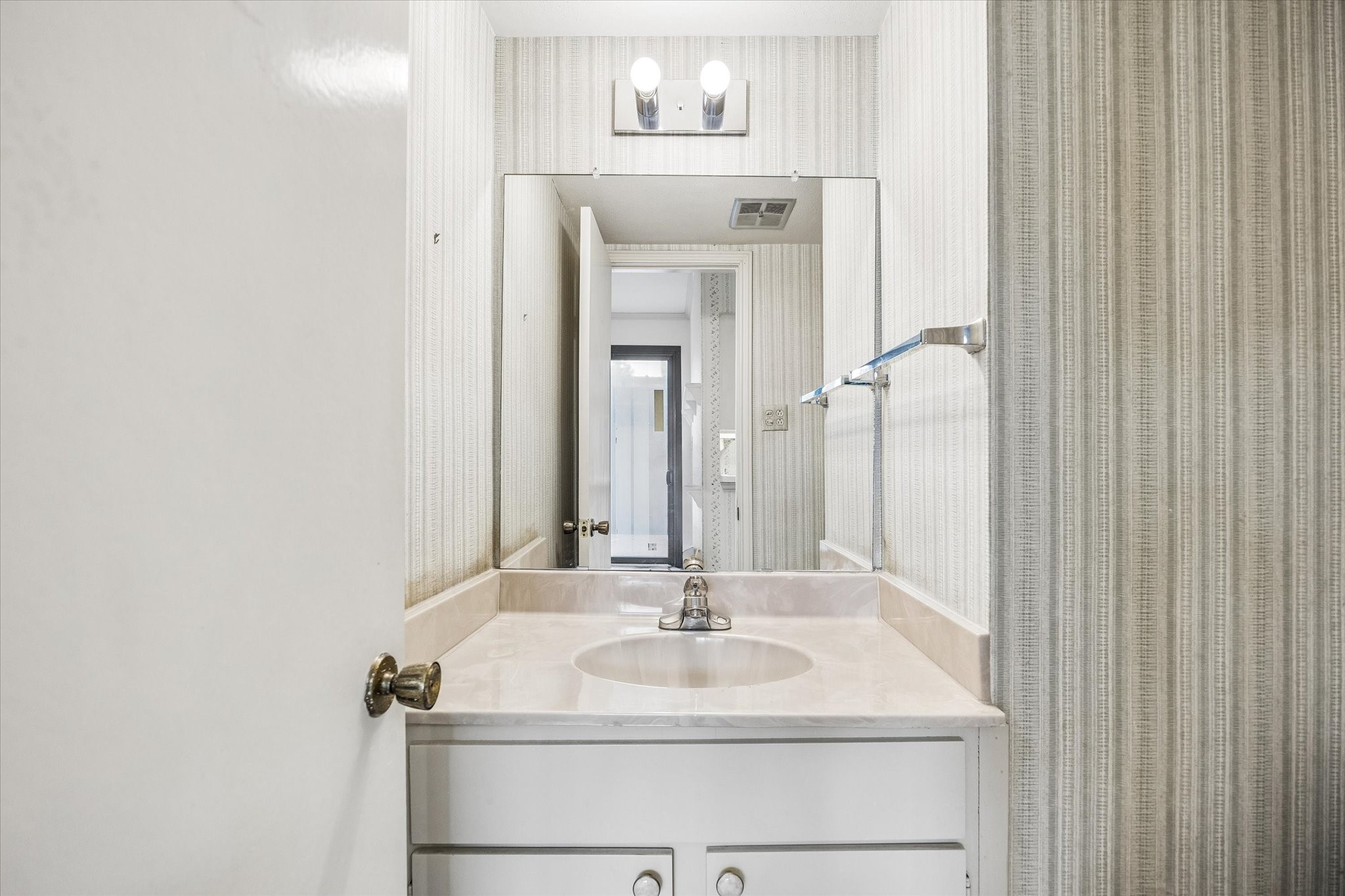Half bath downstairs for guests