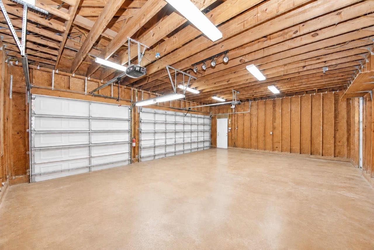 Oversized 3 car garage.