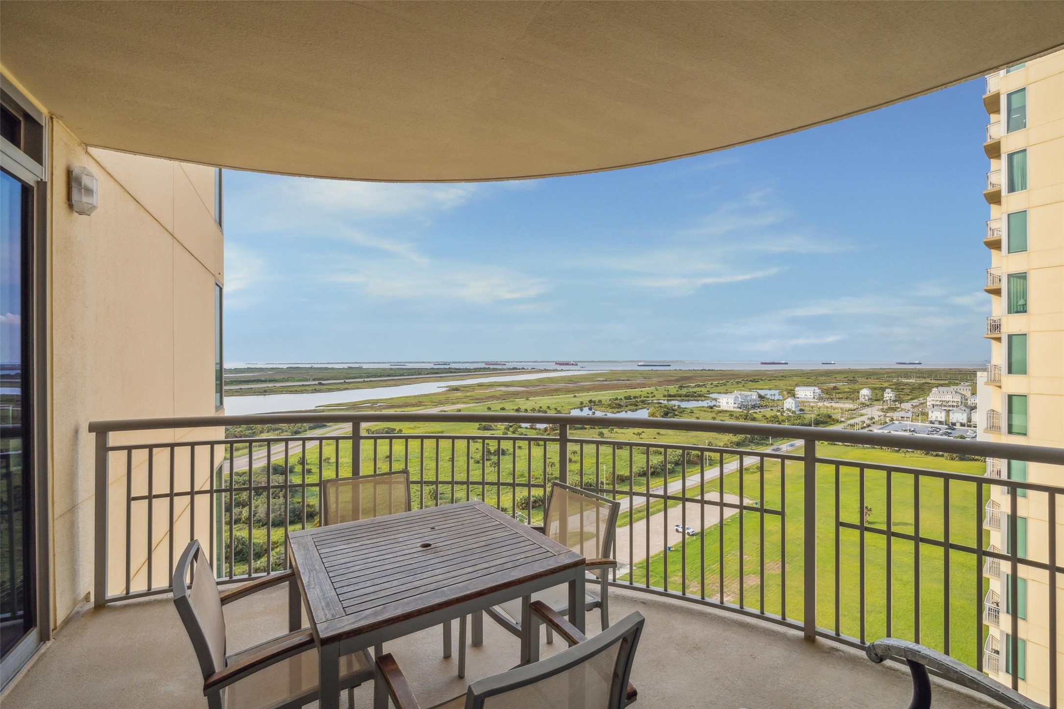 Balcony off living area and bedroom 2