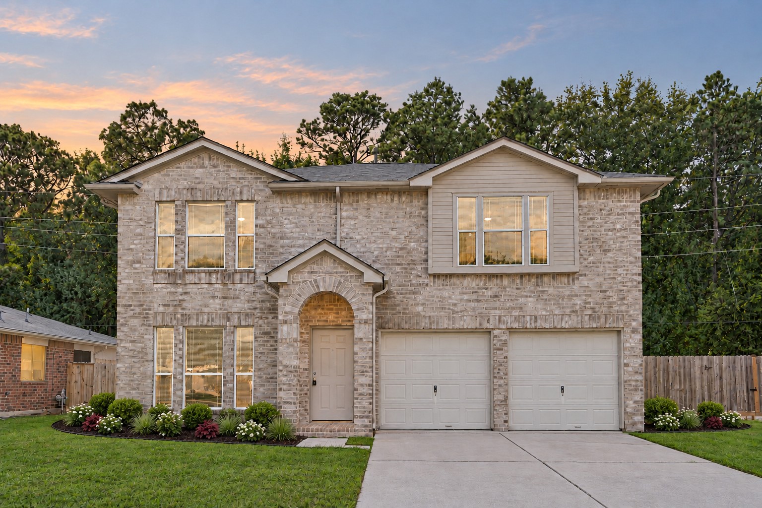 Beautiful two-story home with brick exterior , attached two car garage, spacious driveway, and a new roof installed in 2026 Beautiful two-story home with brick exterior , attached two car garage, spacious driveway, and a new roof installed in 2026