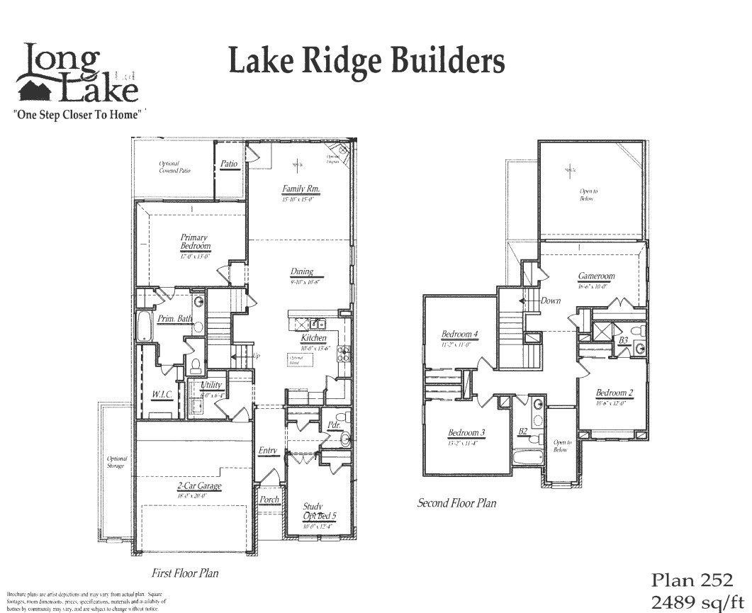 Plan 252 features 4 bedrooms, 2 full baths, 1 half bath, and over 2,400 square feet of living space.
