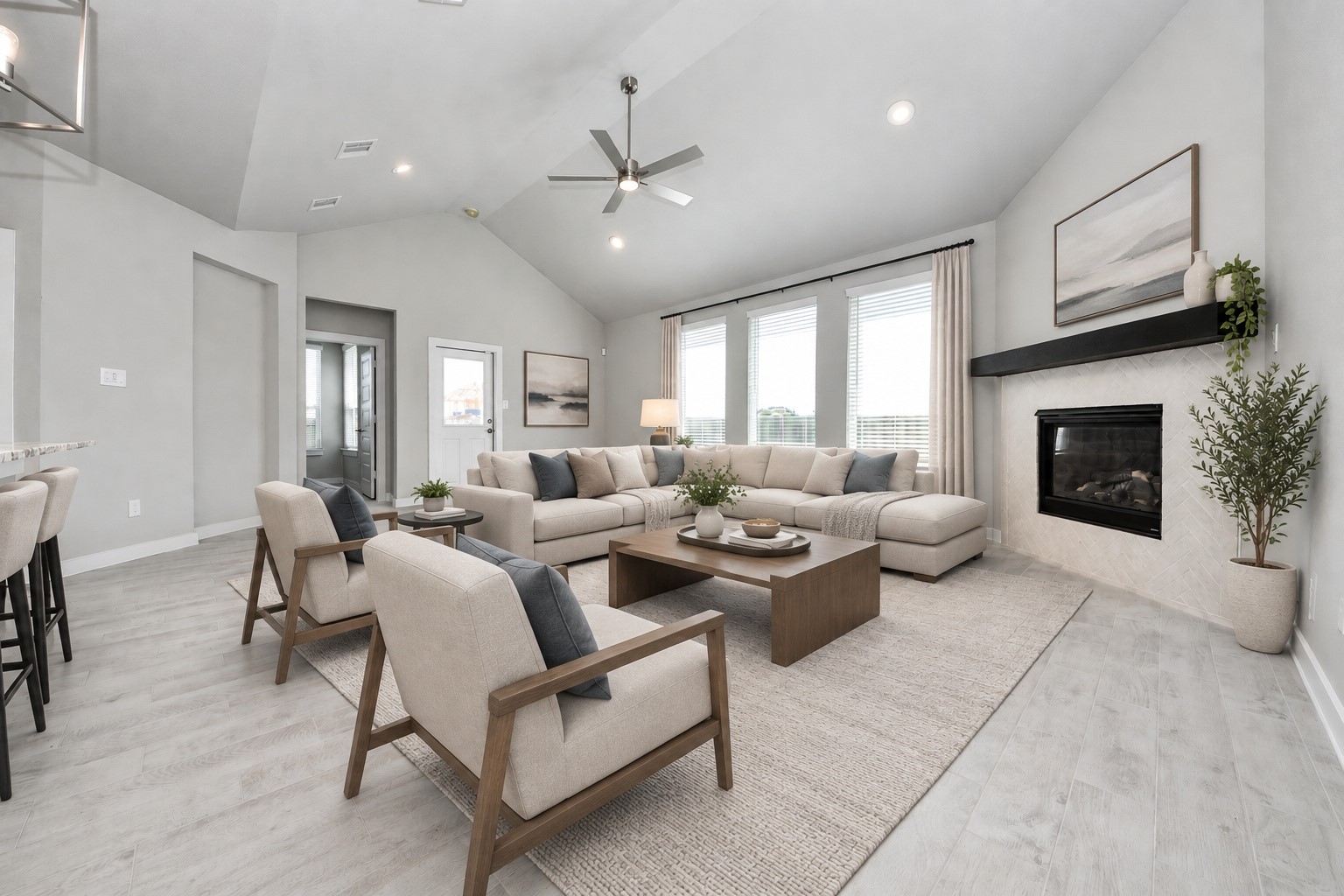 Virtually Staged - Living Room. Sample photo of completed home with similar floor plan. Actual colors and selections may vary.