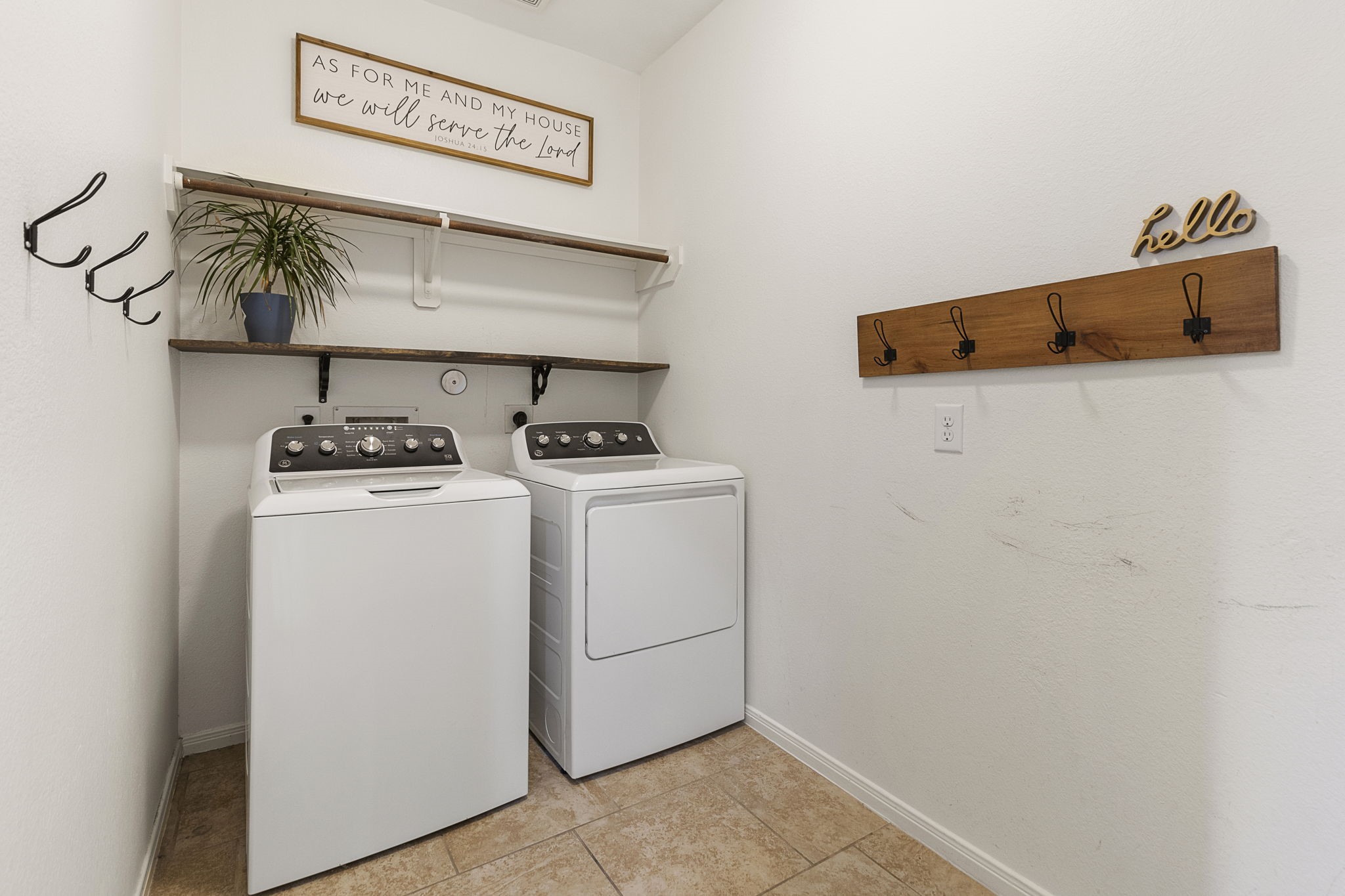 Spacious Utility room just off the garage and leads directly to the kitchen making carrying in groceries a breeze.