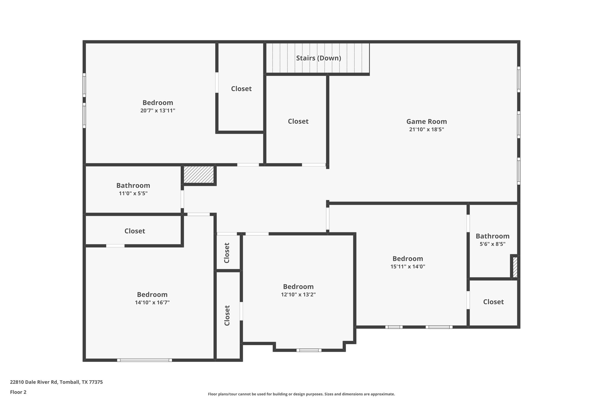 Upstairs Floorplan