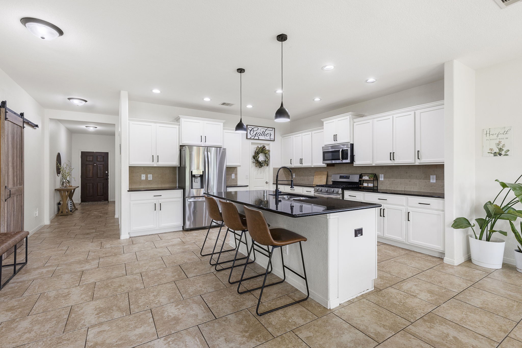 Open concept kitchen making everyday living easy and entertaining a breeze.