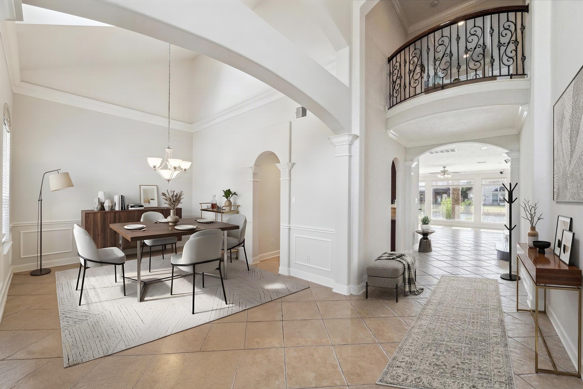 What the dining room *COULD* be.  AI furnished