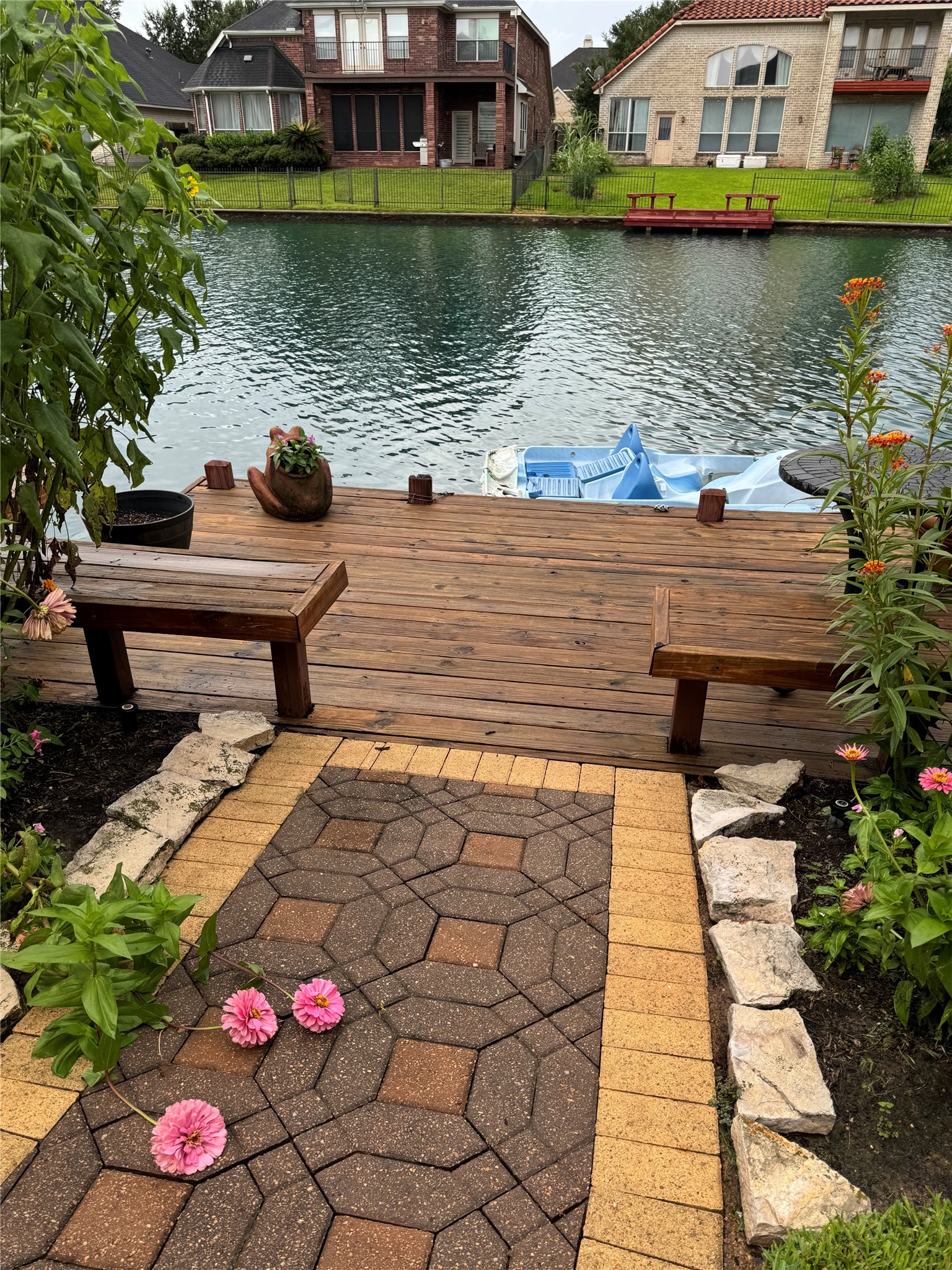 A peaceful dock at the waters edge