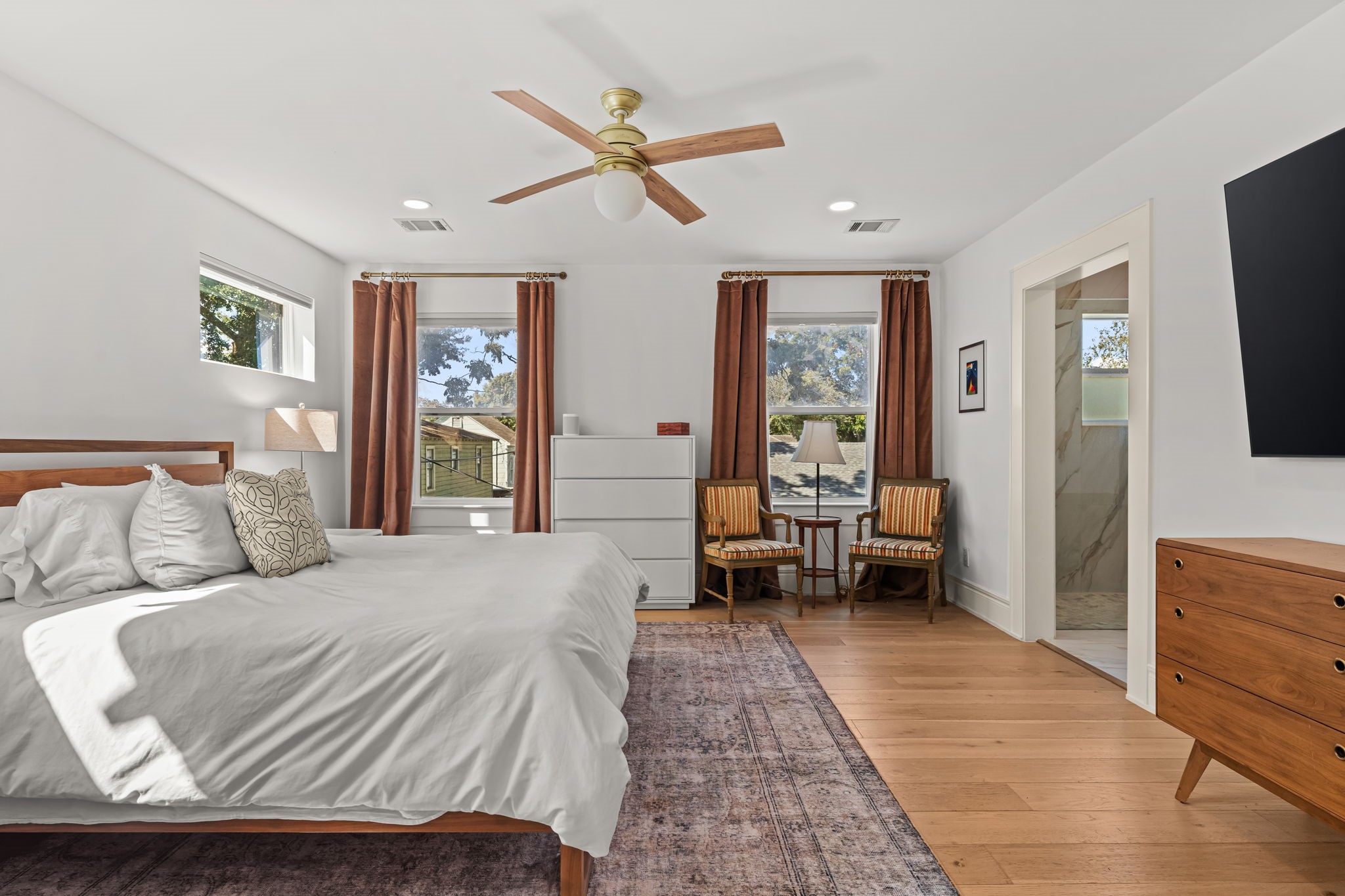 Generously sized room features lots of natural light!