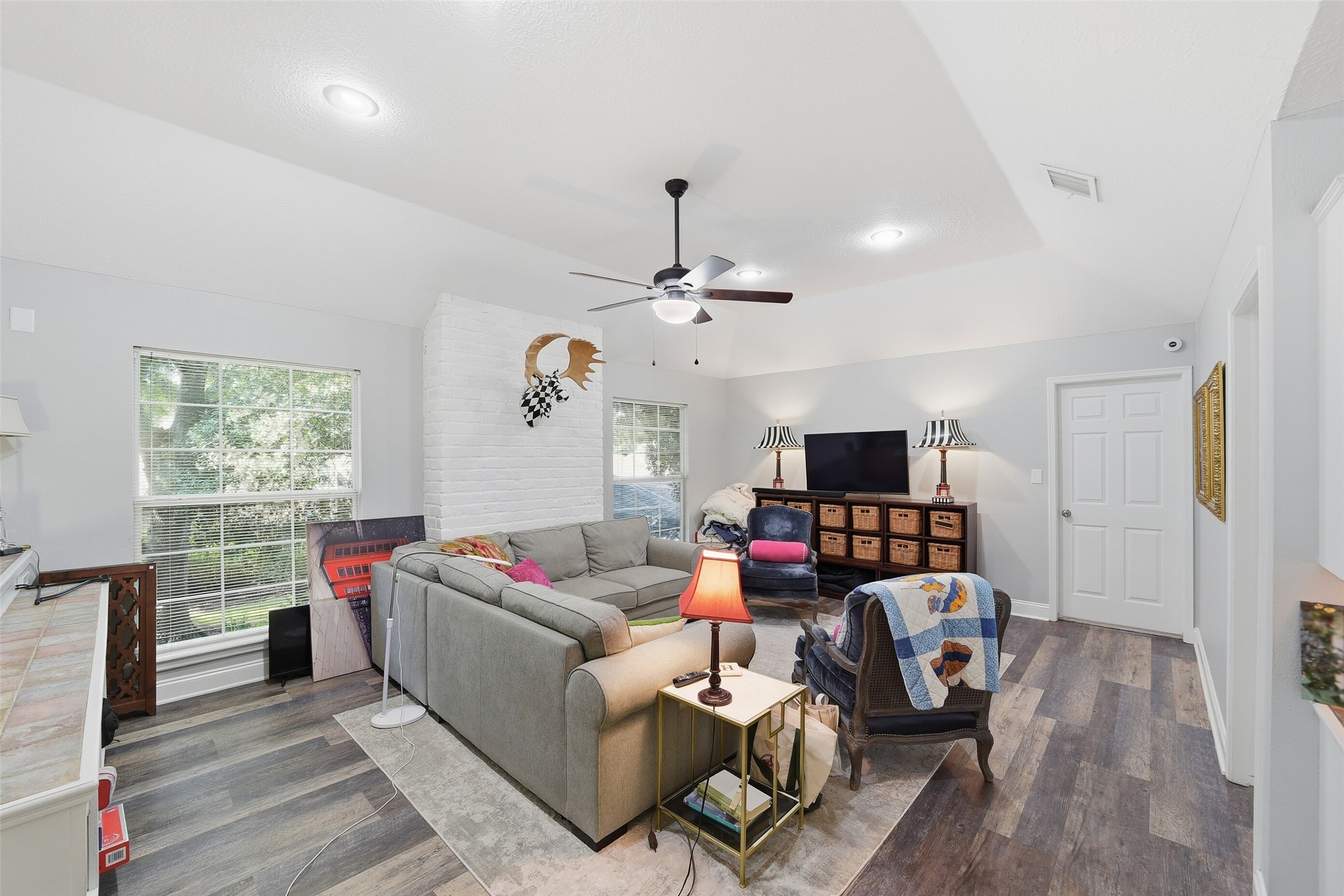 Upstairs game room