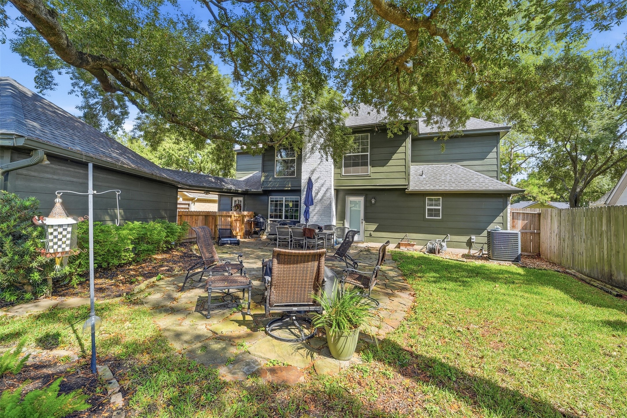 2 patio areas and still MORE backyard!!