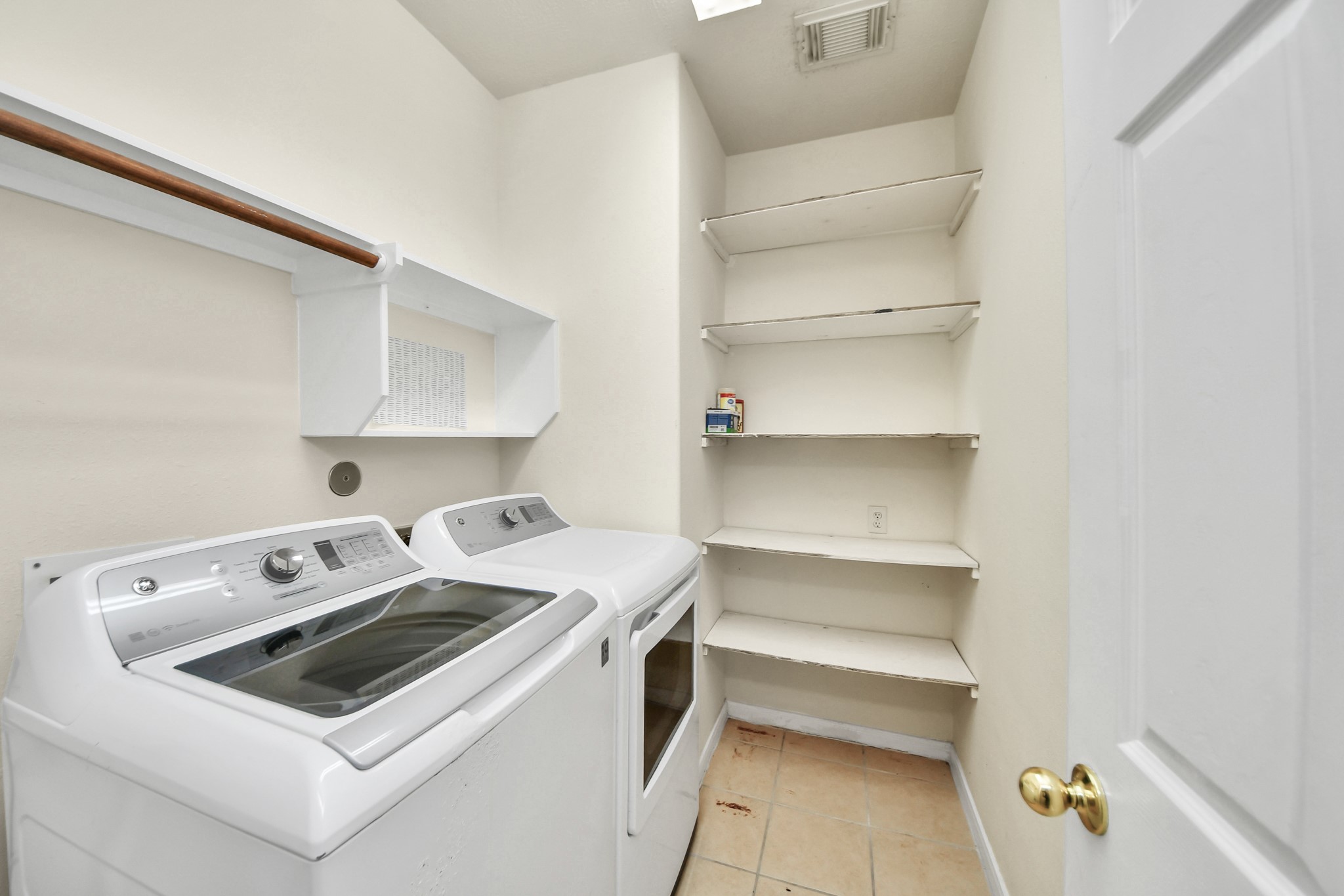 Laundry room in house