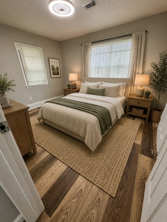 Secondary Bedroom- Virtually staged