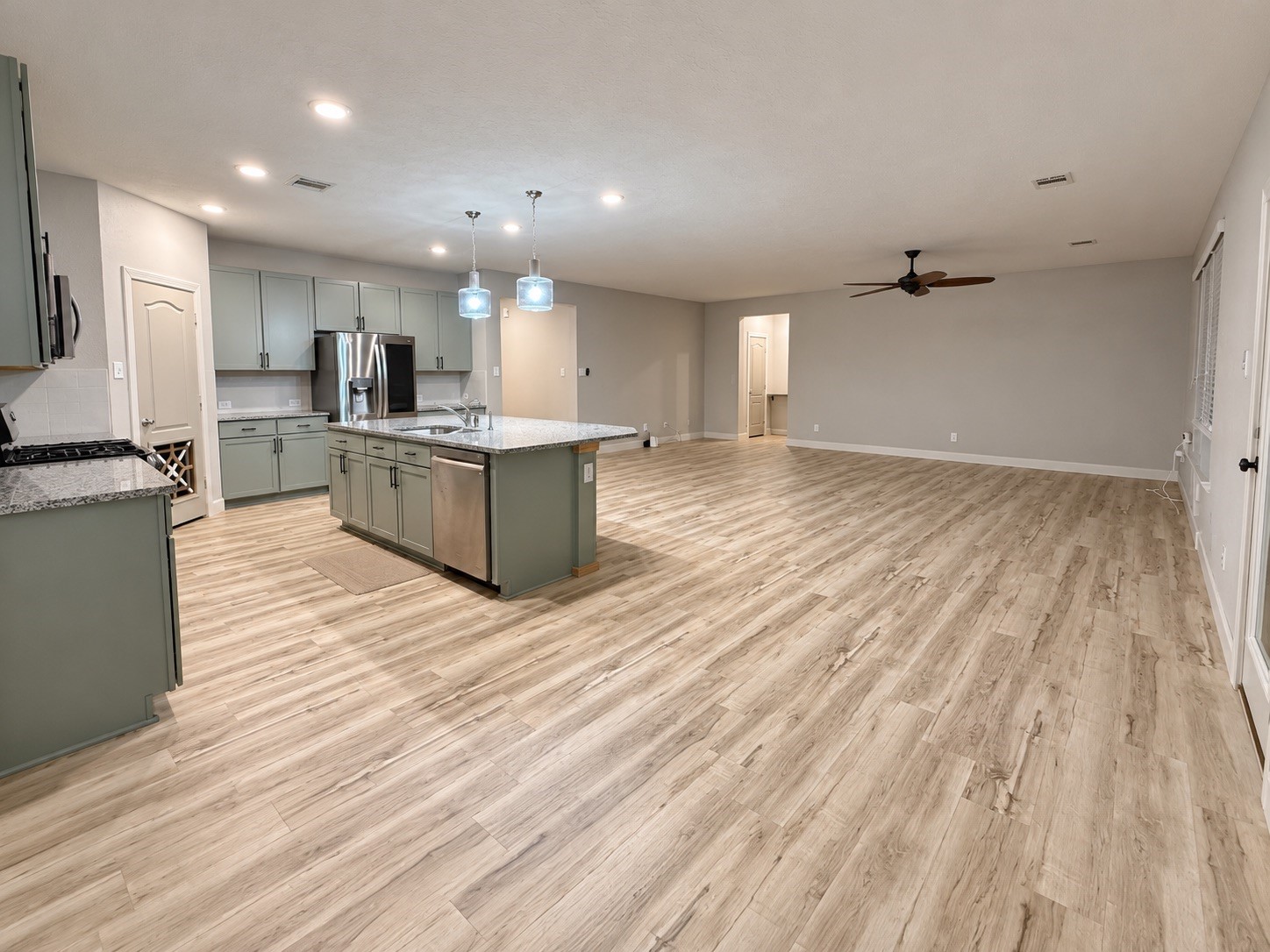 The kitchen/dining room combo and the open concept offer a great space for hosting gatherings and entertaining guests, creating a seamless flow that makes daily living both functional and inviting.