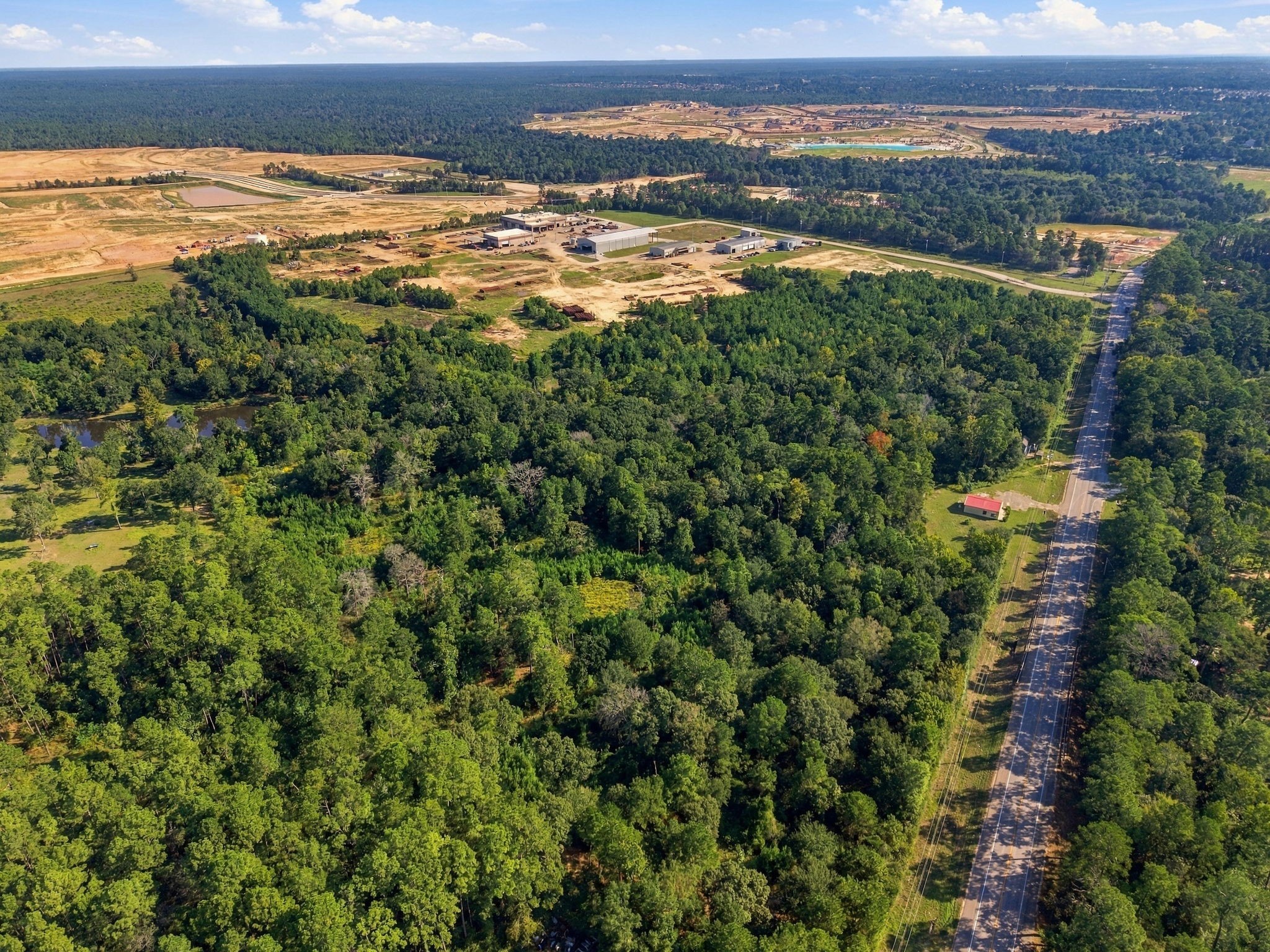 The lot offers 600 feet of frontage on FM 1488.