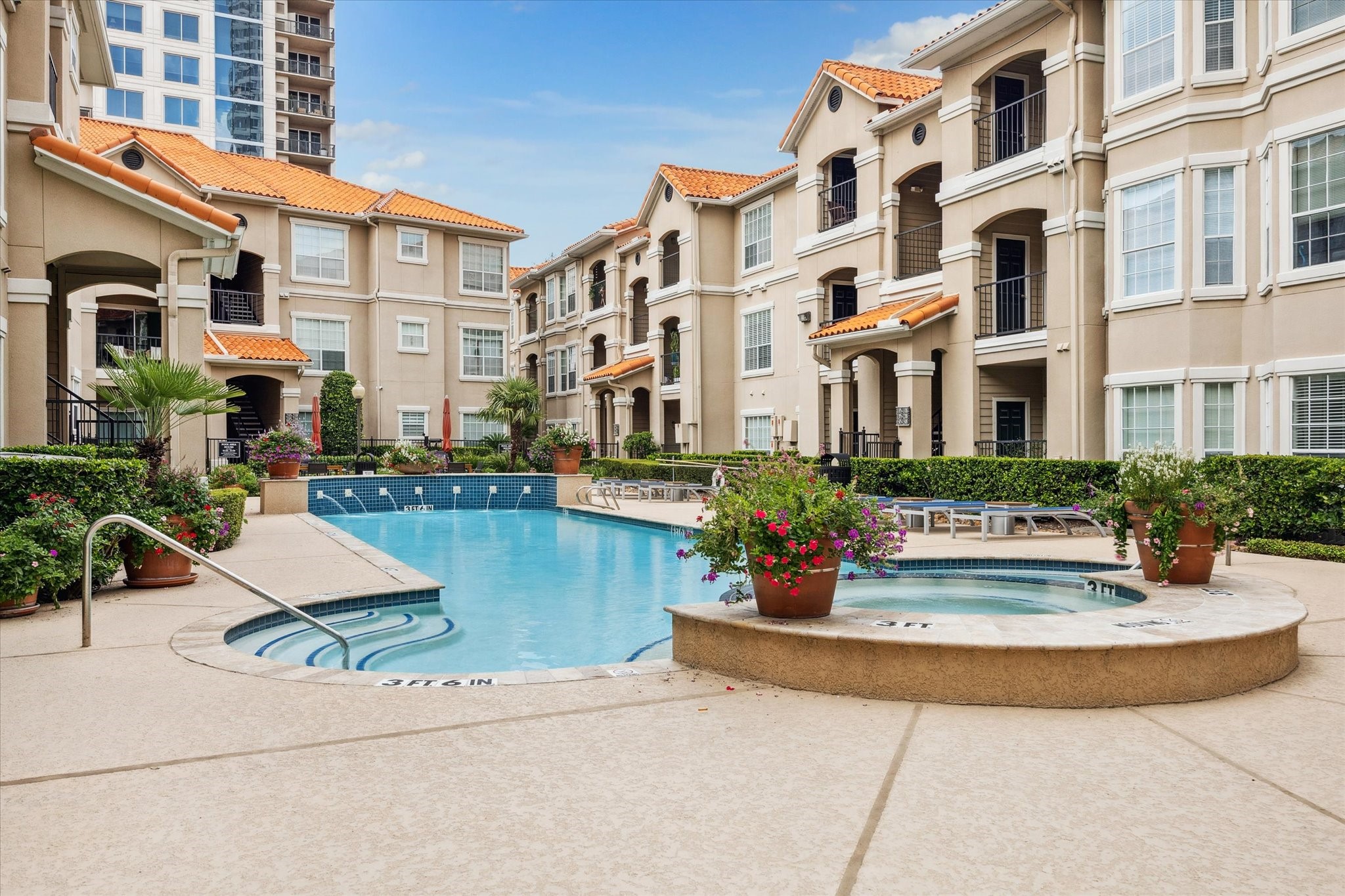 Pool area offers outdoor grills and plenty of outdoor furnishings to dine al fresco! A wonderful area to cook out and hang out with friends and family!