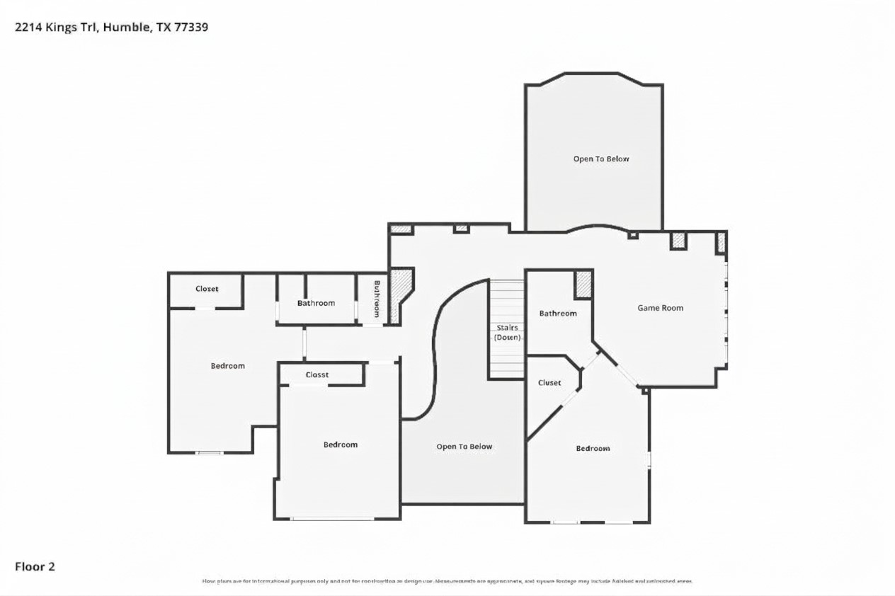 Second floor with lots of room
