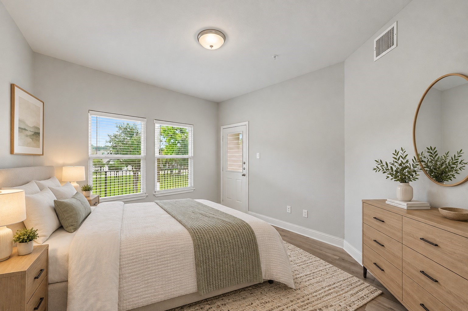 1st floor staged bedroom