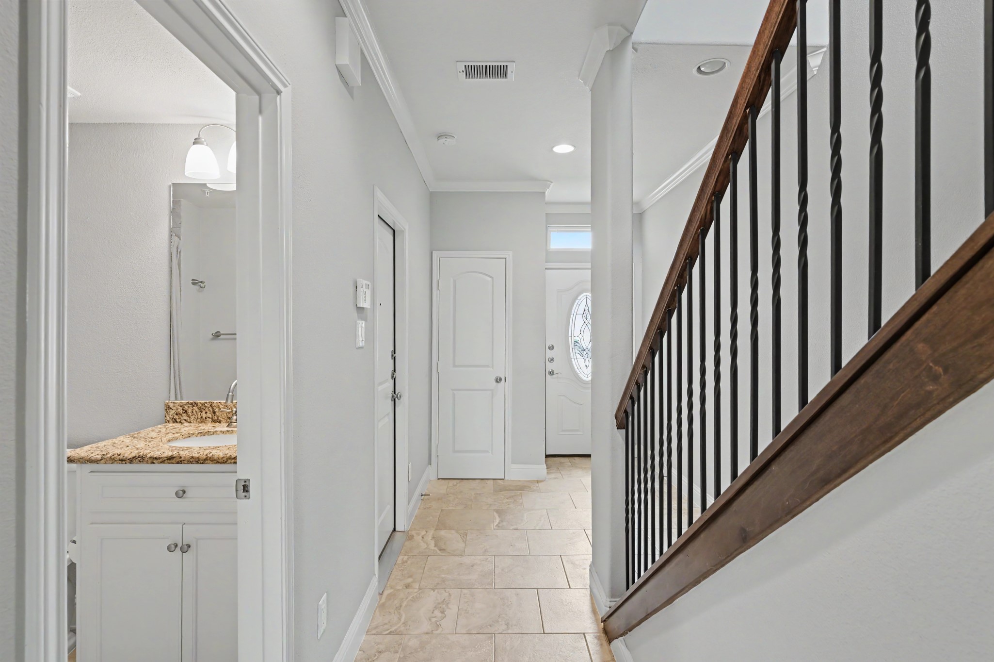 view exiting 1st floor bedroom