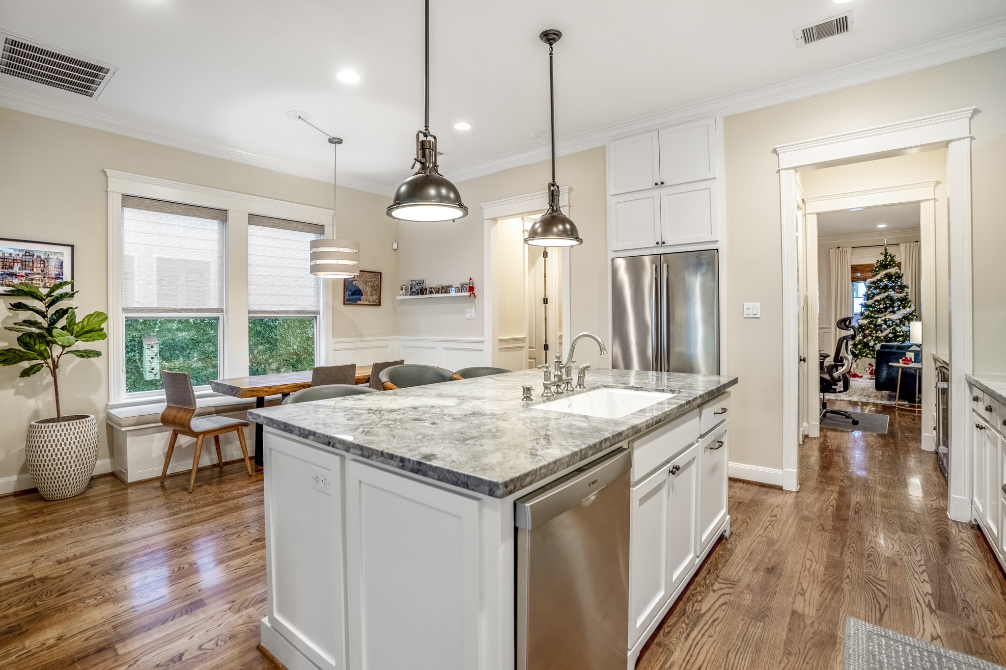 Plenty of storage in this kitchen with a butler's pantry and a walk-in pantry.