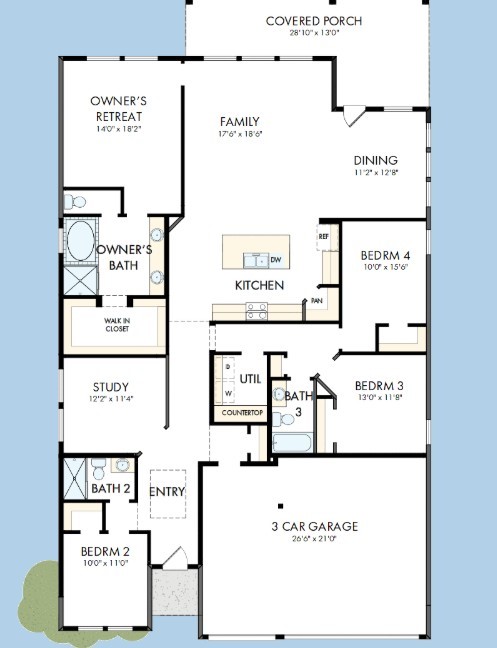 The success of a floor plan is the way you can move through itYoull be amazed at how well this home livesWe call it traffic patterns.