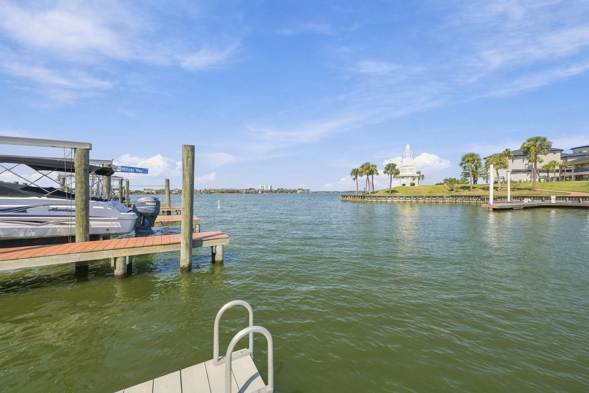 Enjoy wide-open lake views right from the dock.