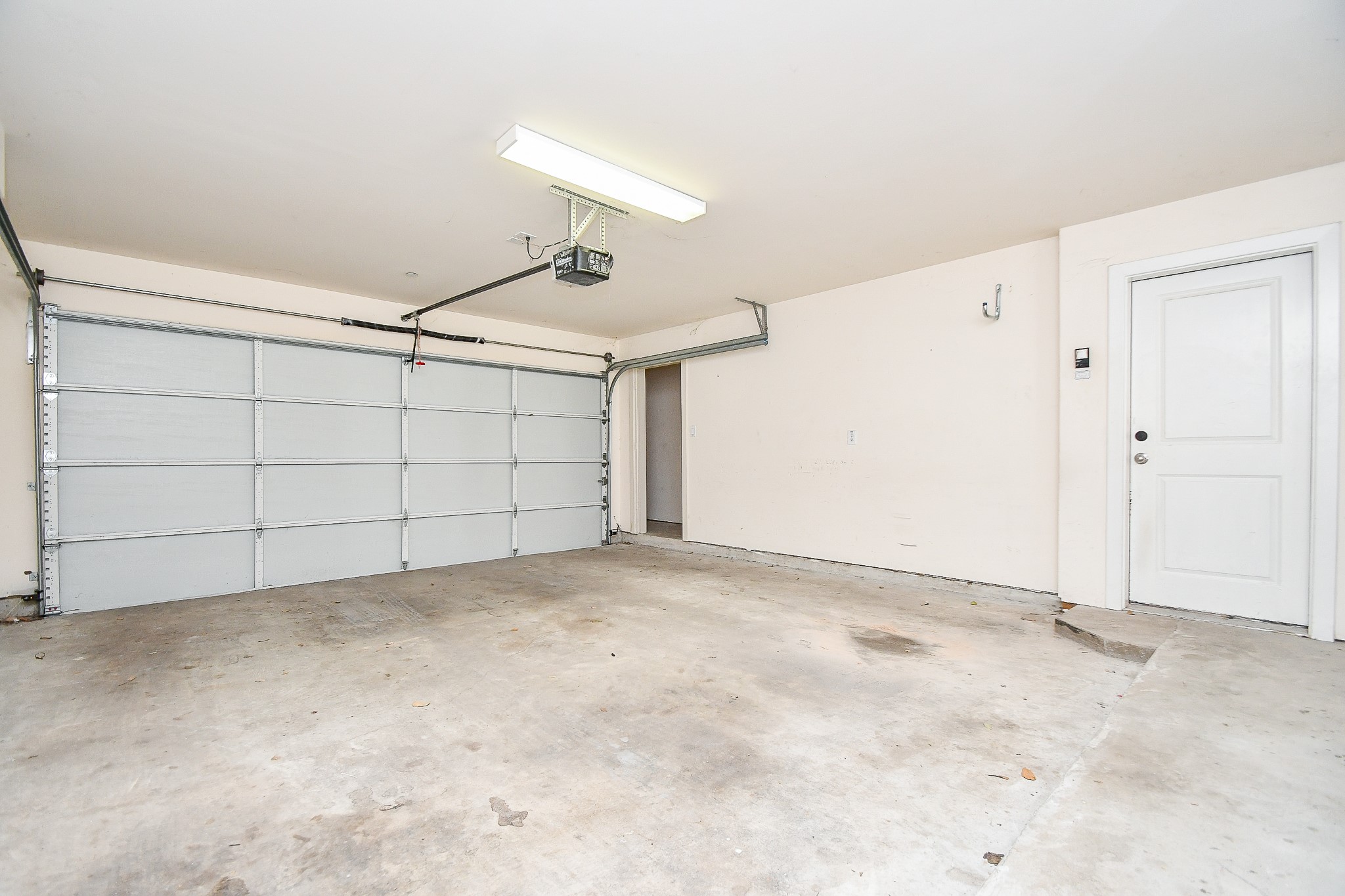 2 car garage plus additional storage space