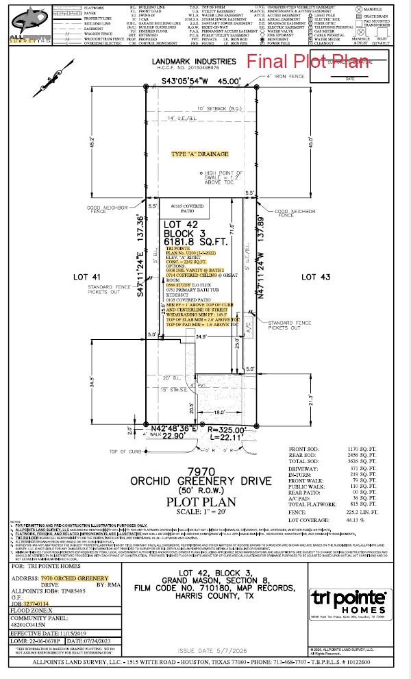 7970 Orchid Greenery Drive, Cypress, TX 77433