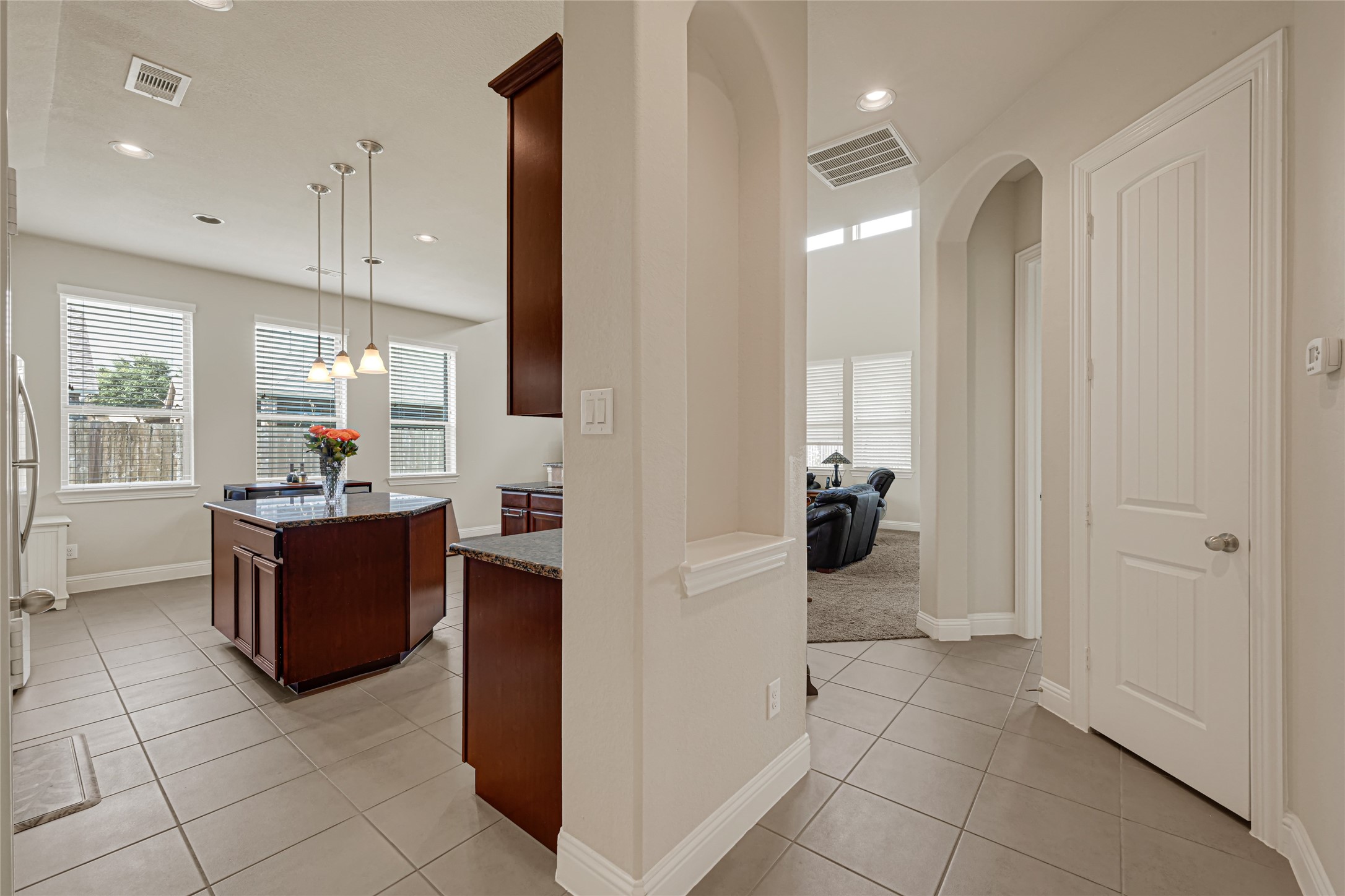 Getting into this beautiful and spacious kitchen with open concept.